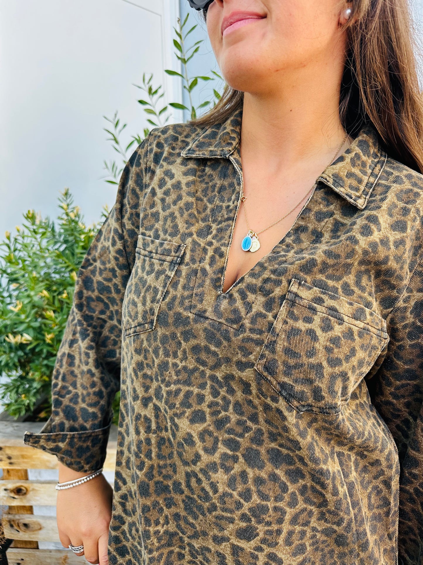 Robe Stali - toile léopard