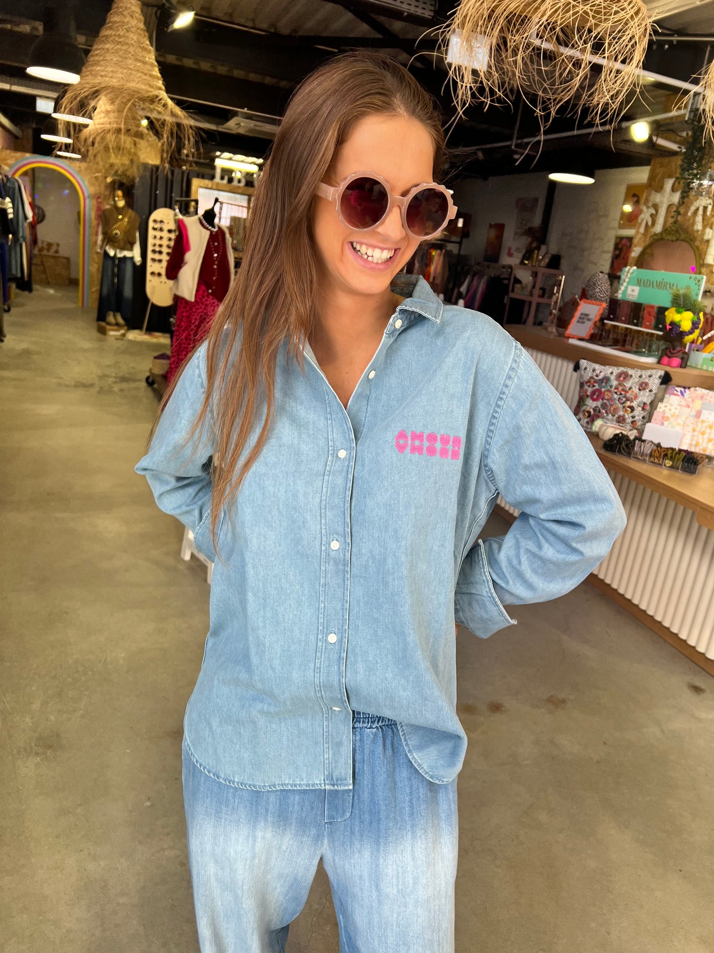 Chemise en jean clair Céline