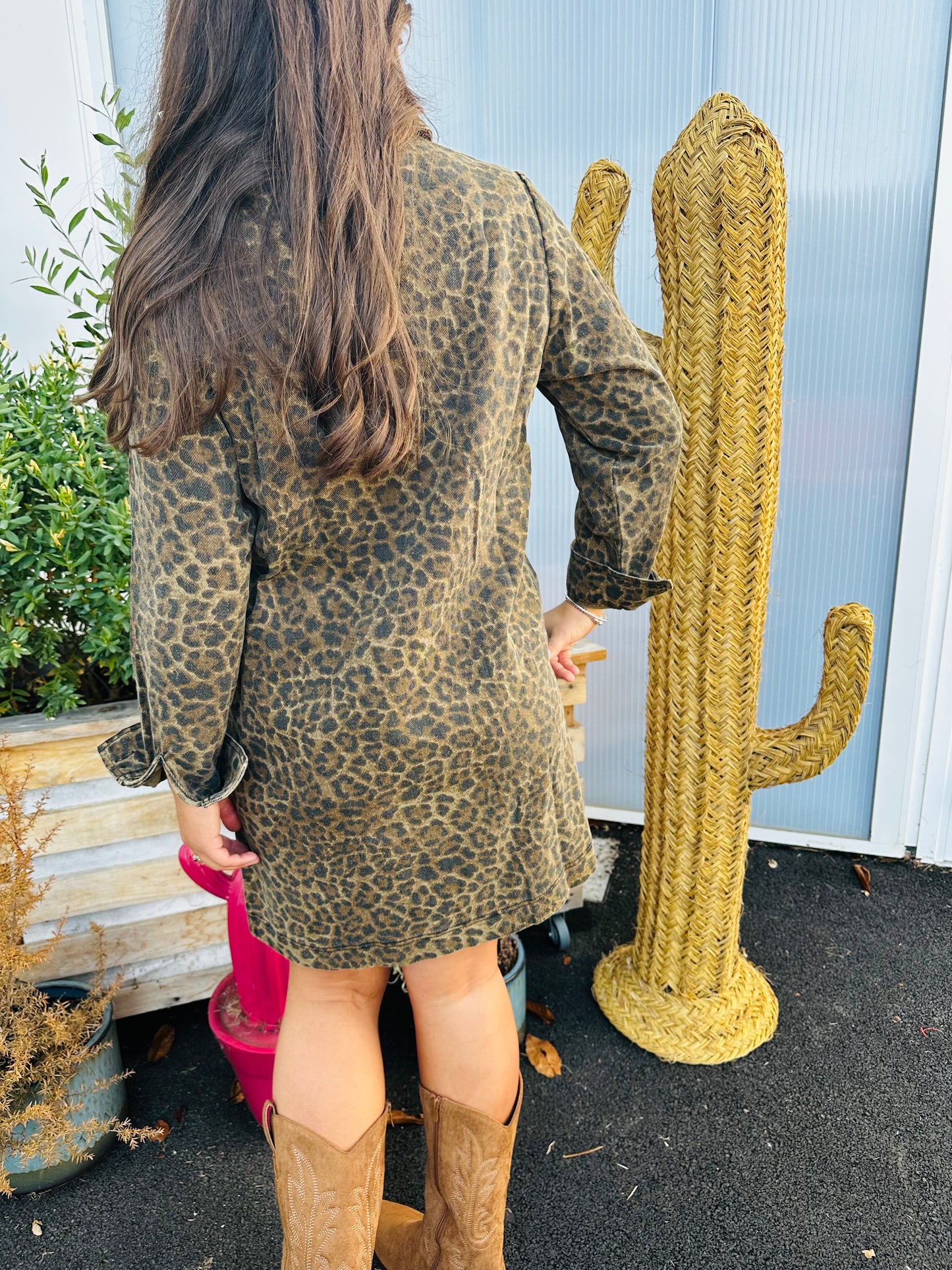 Robe Stali - toile léopard