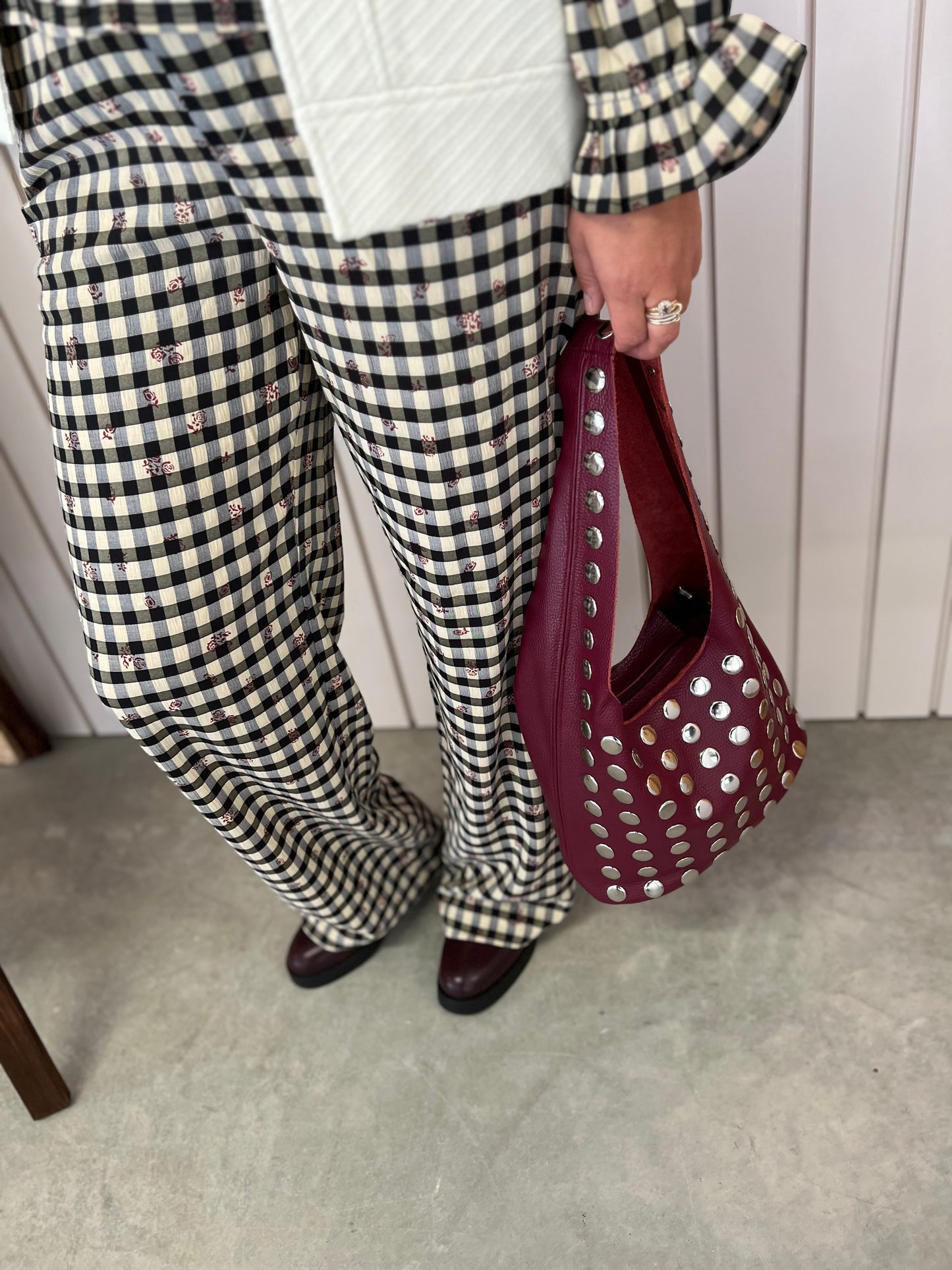 Pantalon fluide Nisaa - Vichy