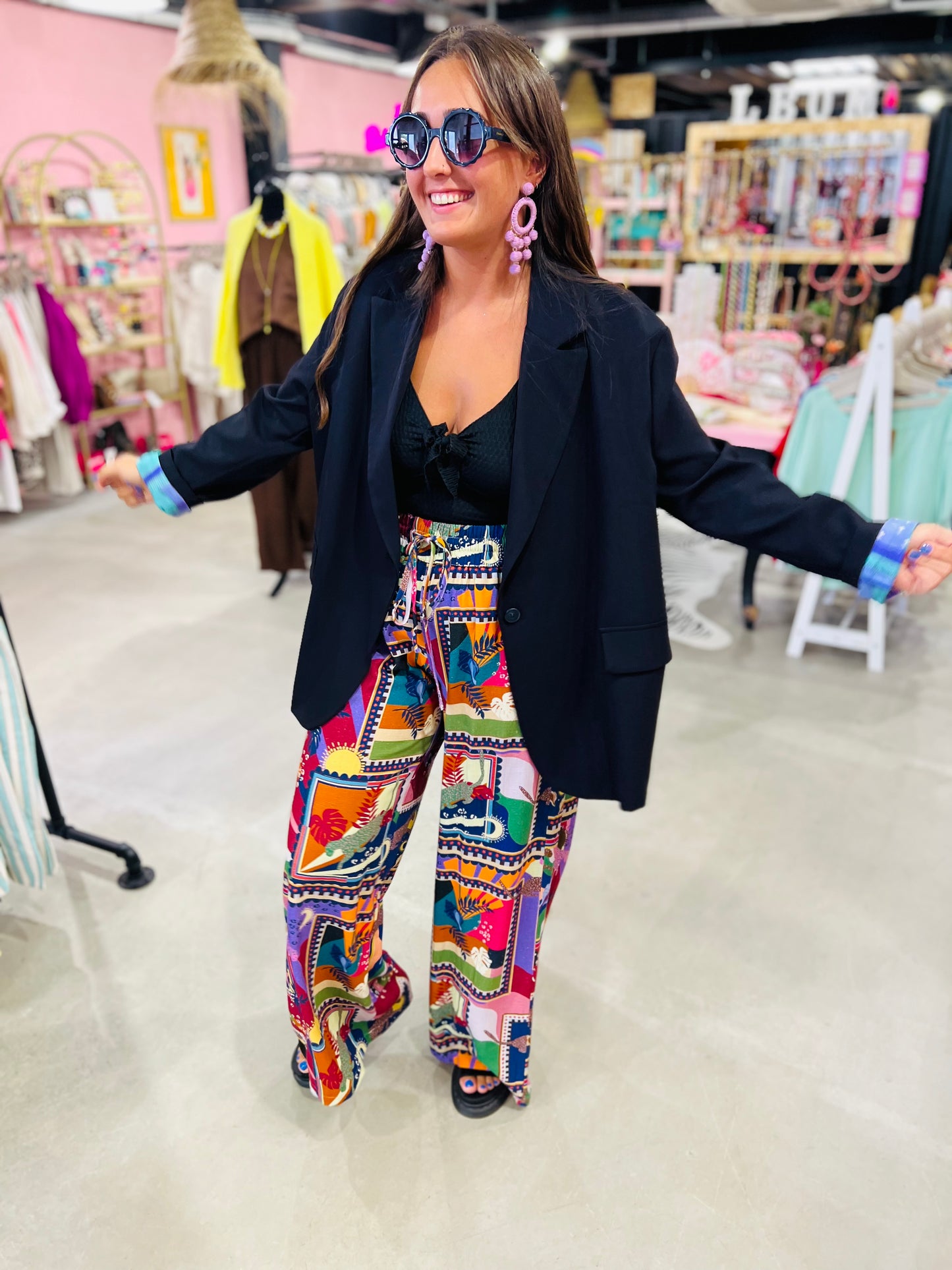 Pantalon fluide Rise multicolore