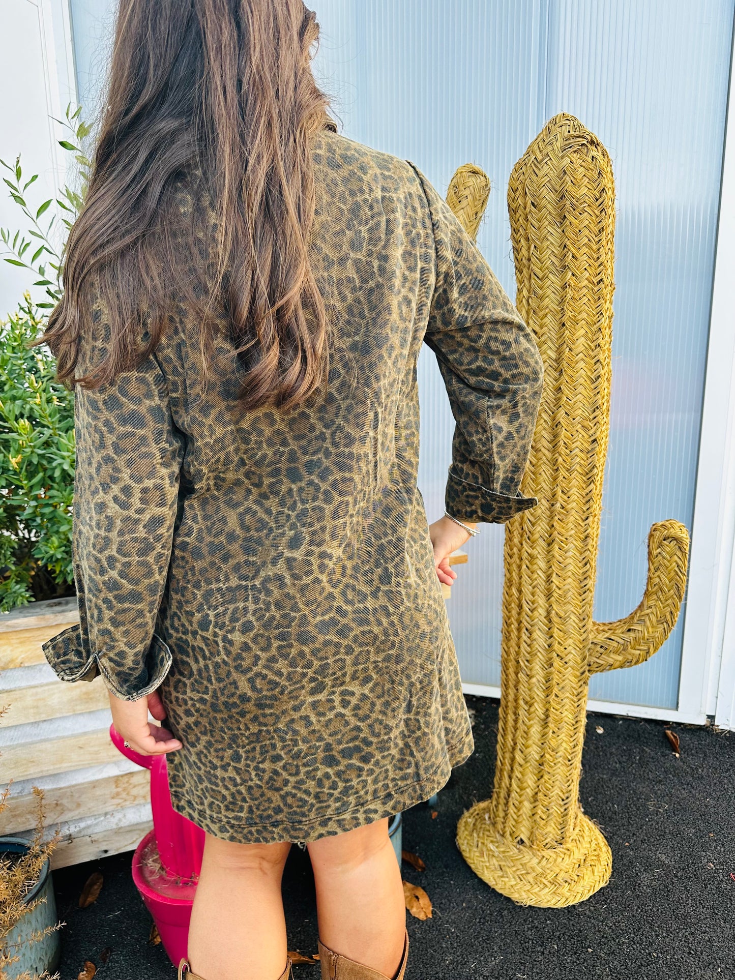 Robe Stali - toile léopard