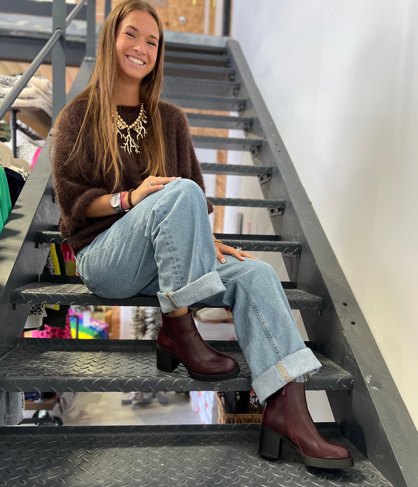 Boots Malika - prune
