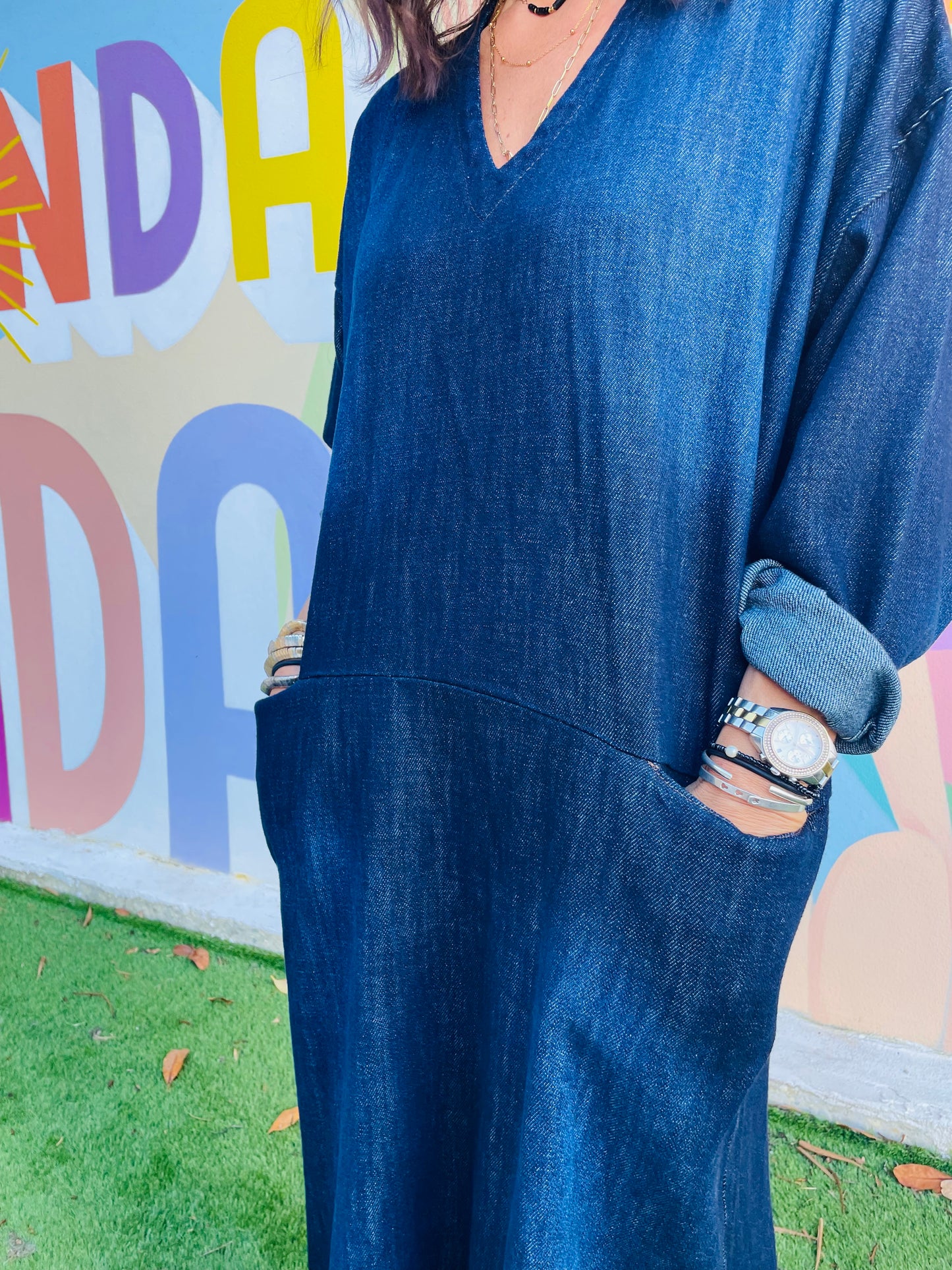 Robe DENVER - Denim bleu