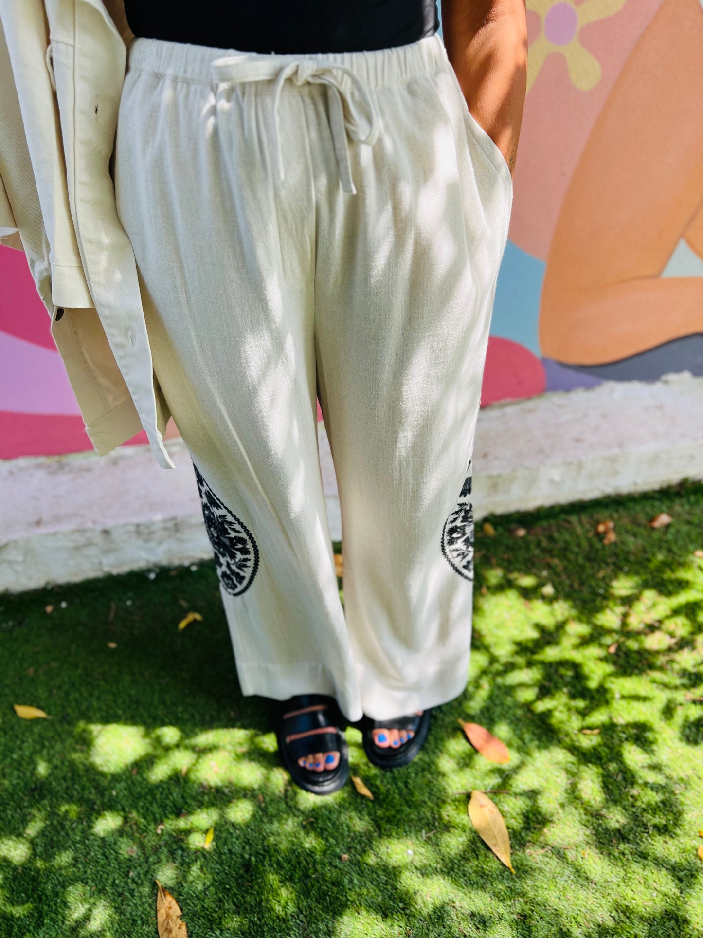 Pantalon fluide lin Missya