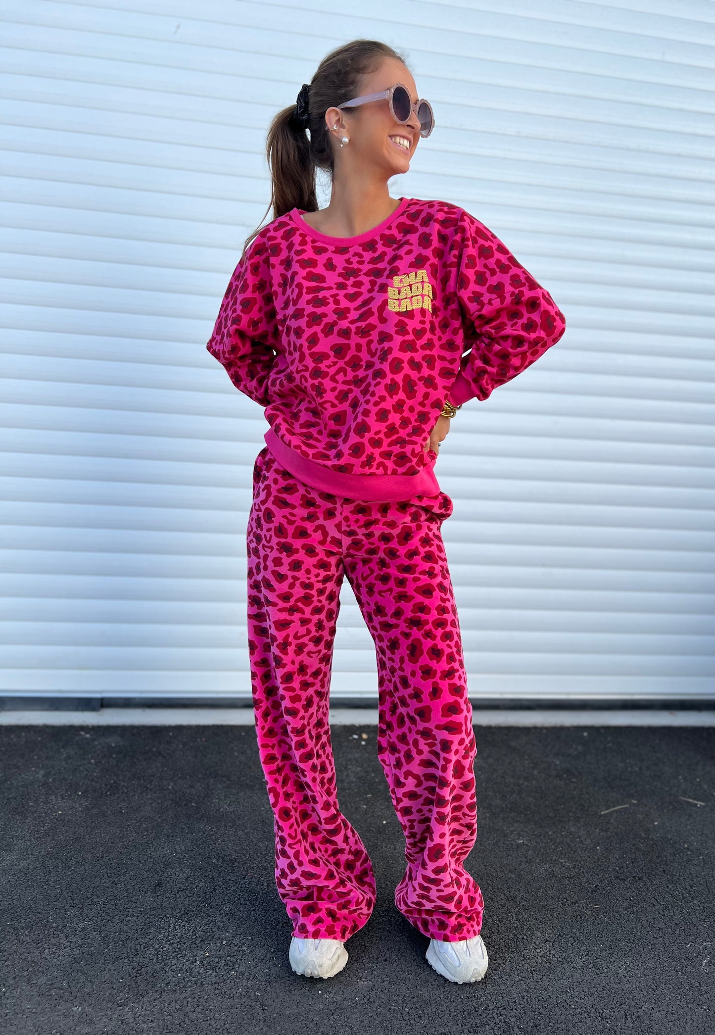 Sweat Sonia Léopard Fuschia