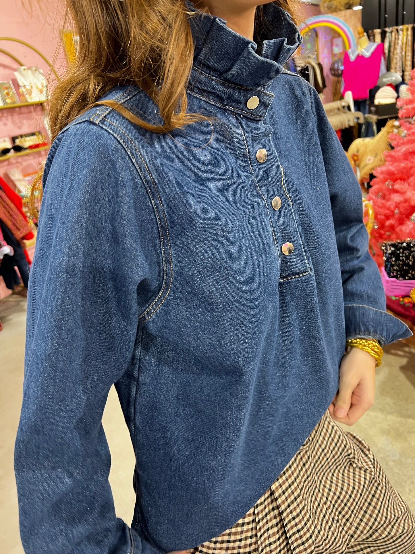 Blouse en jean Kami