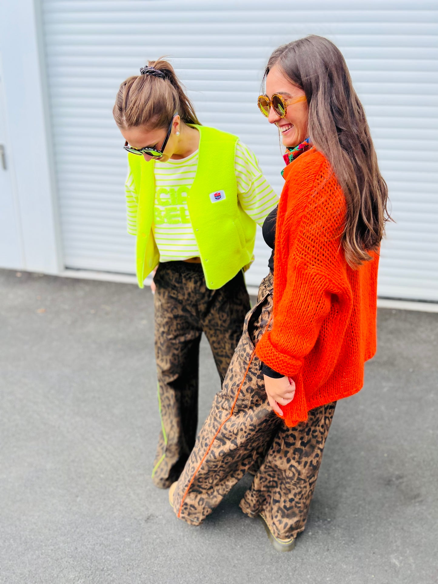 Pantalon Mariolu by Banditas - Léo bande orange fluo