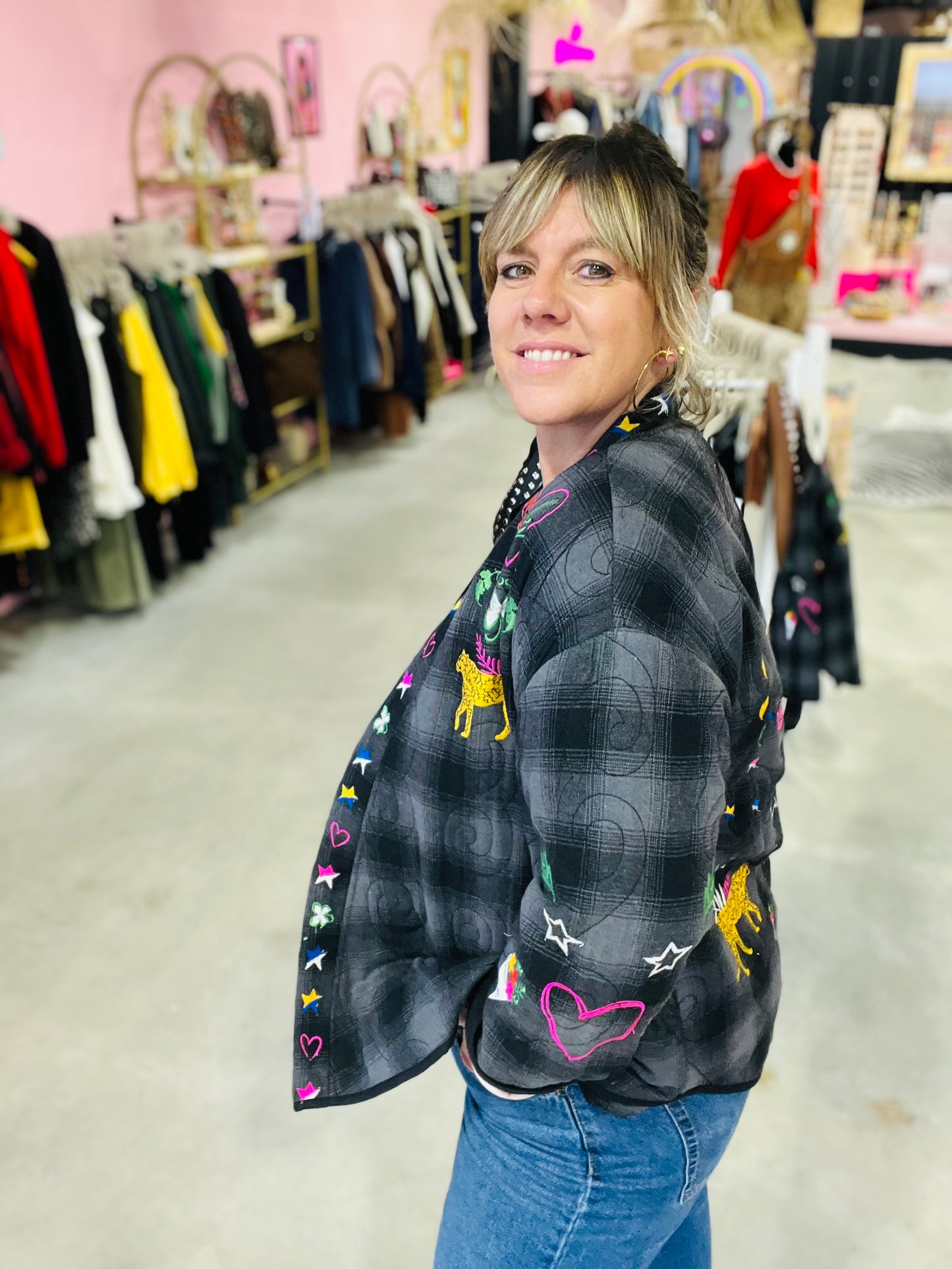 Veste Moment broderies colorées