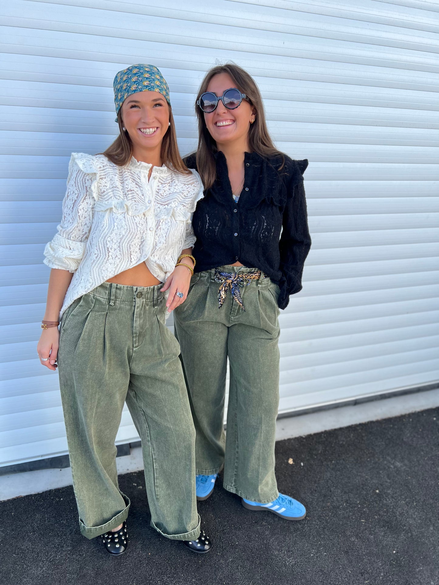 Pantalon à pinces Milky - Kaki