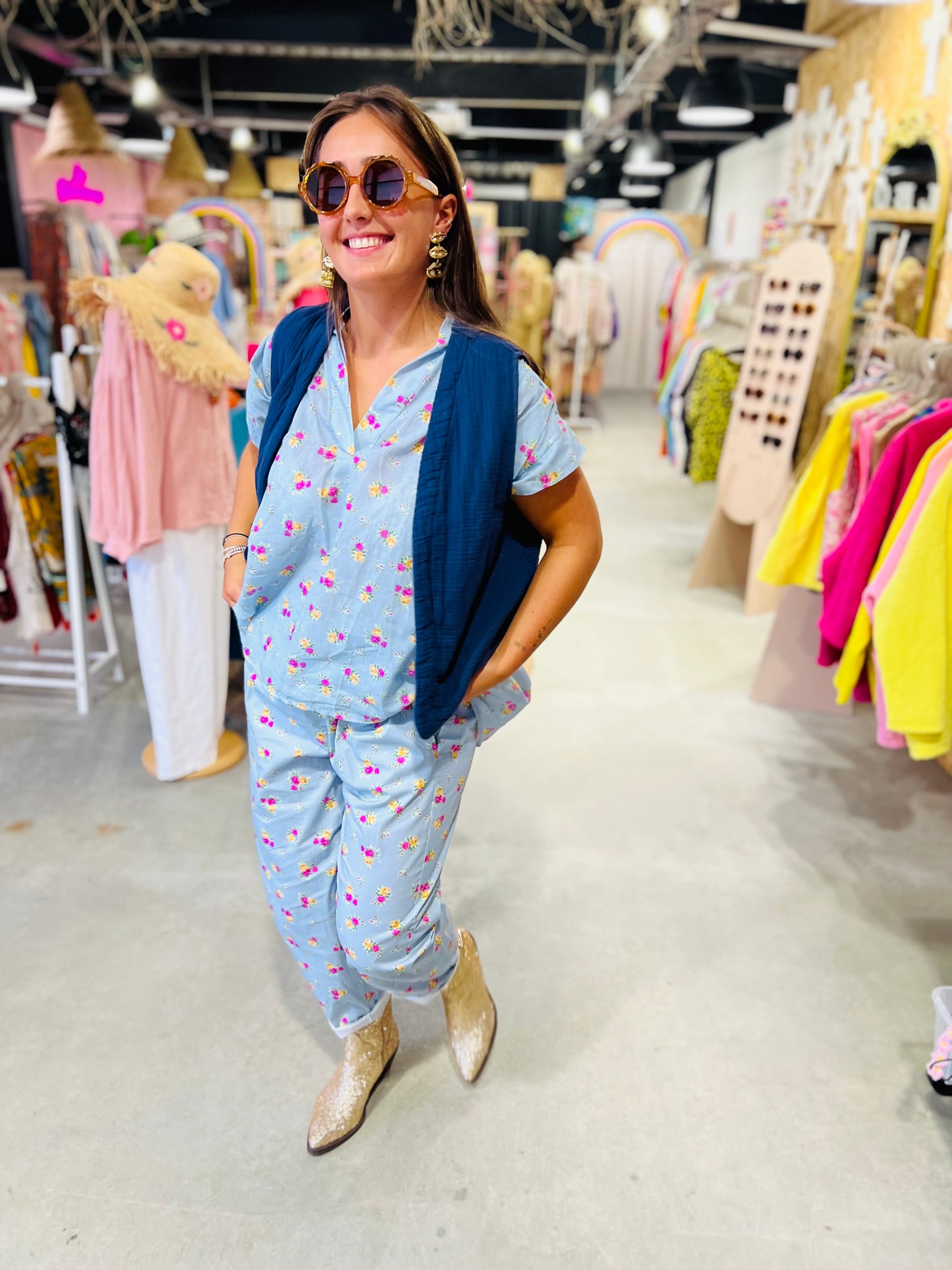 Pantalon Zalya by Johanna - Flowers