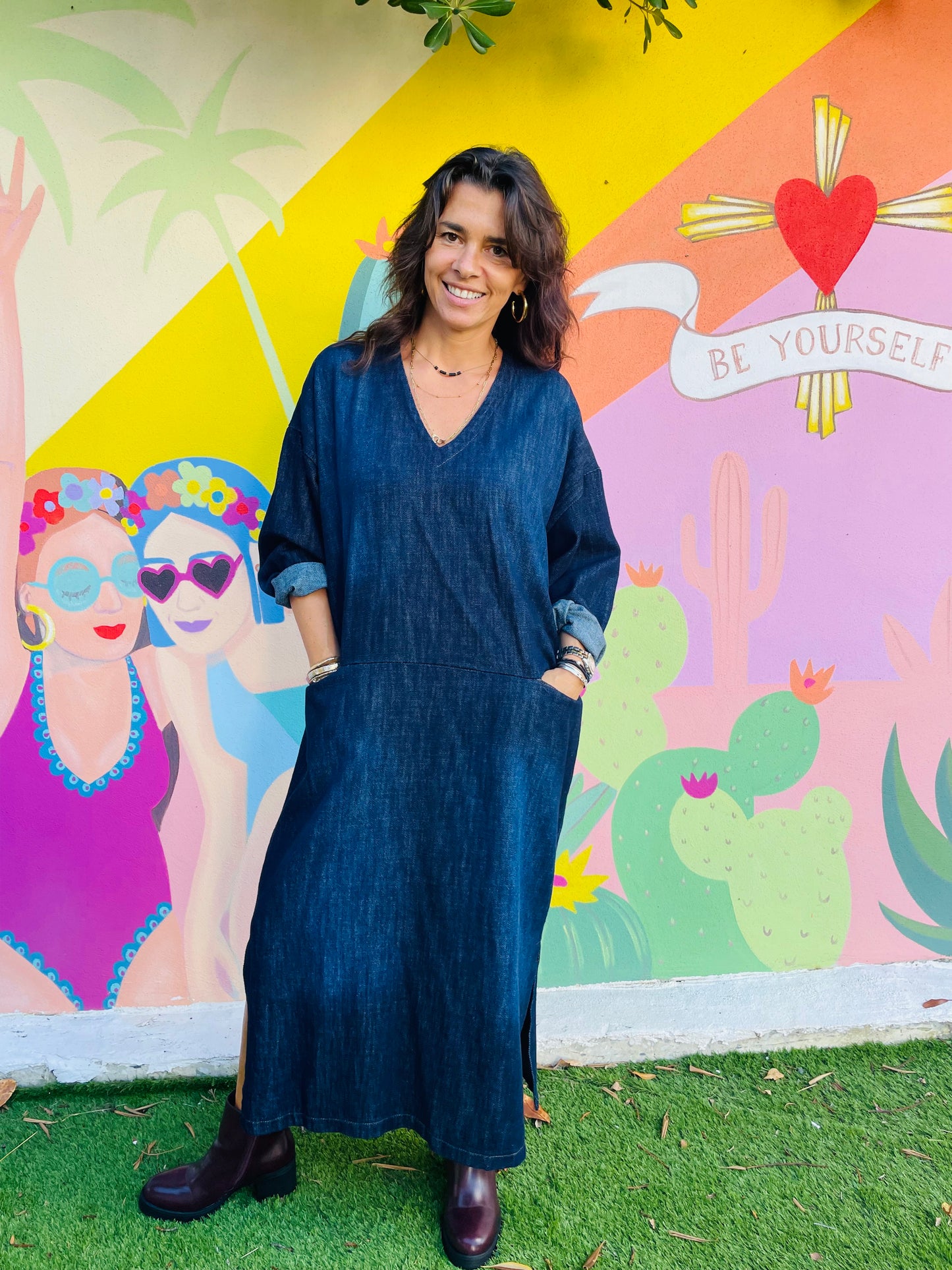 Robe DENVER - Denim bleu