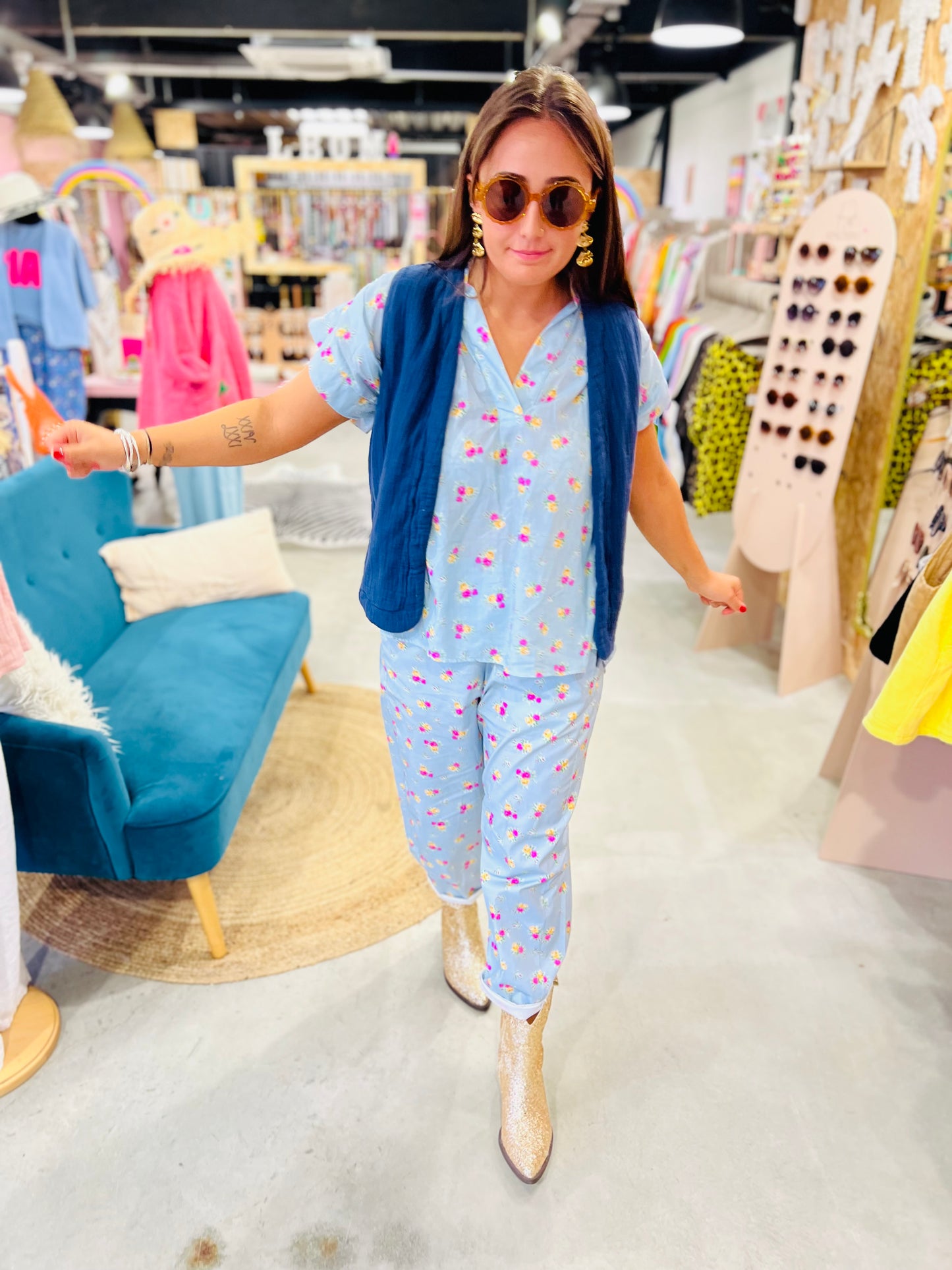 Pantalon Zalya by Johanna - Flowers