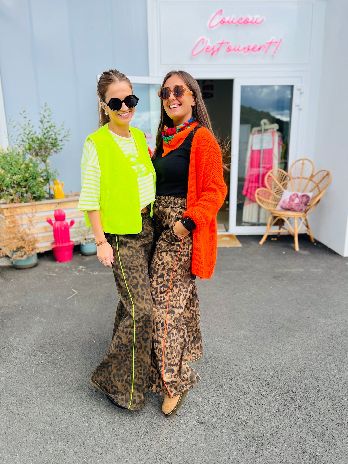 Pantalon Mariolu by Banditas - Léo bande jaune fluo
