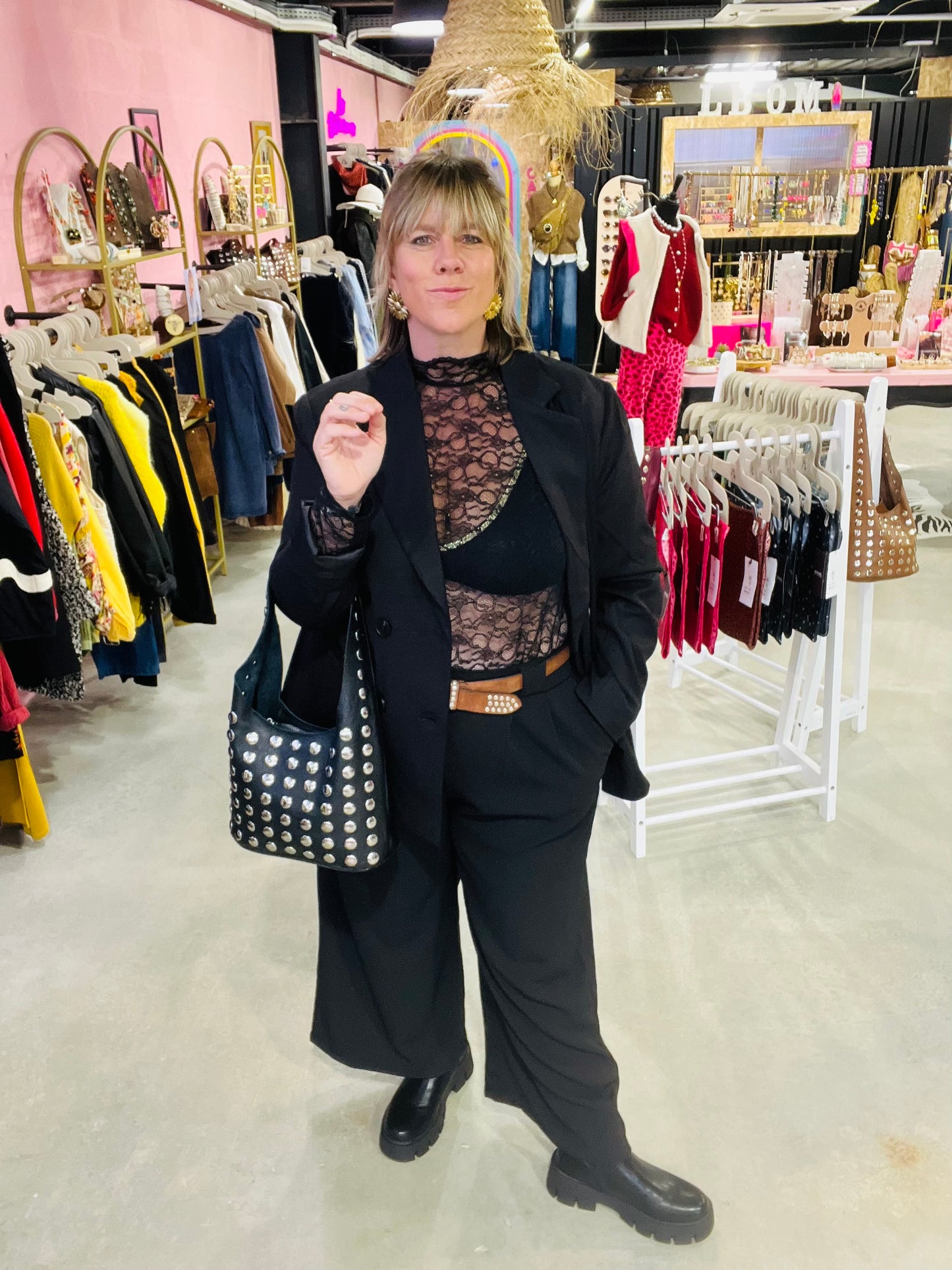 Pantalon à pinces RITZ - Noir