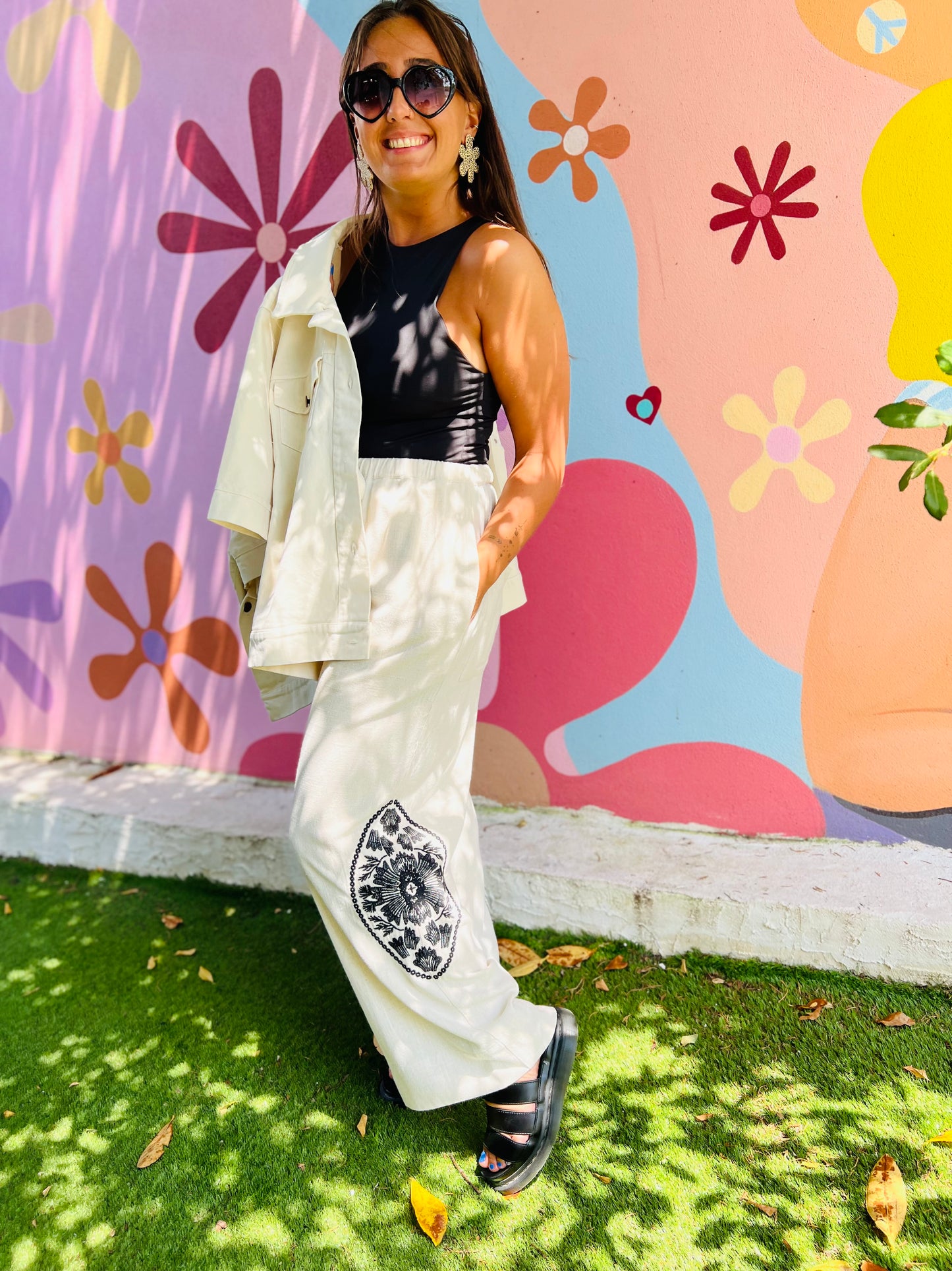 Pantalon fluide lin Missya