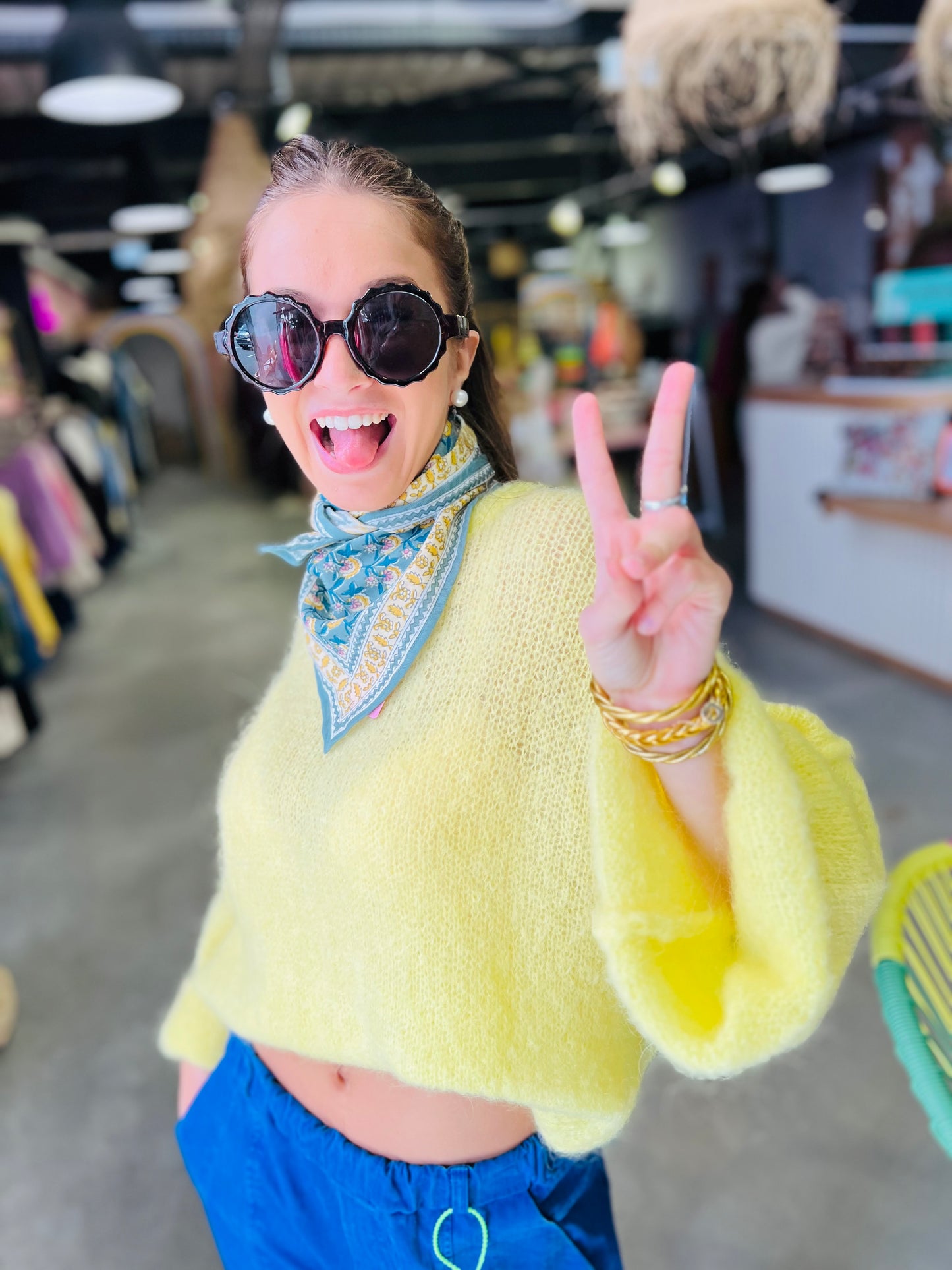 Pull Céleste - Jaune