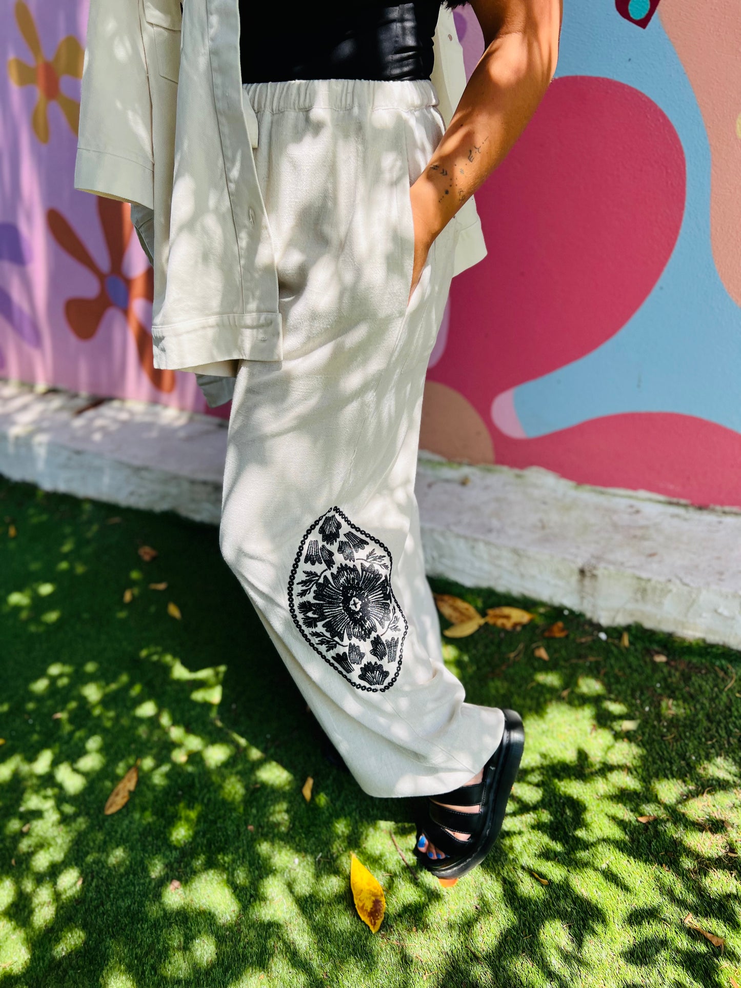 Pantalon fluide lin Missya