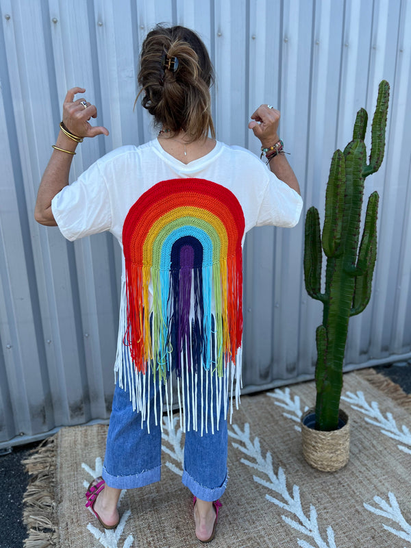 Tee-shirt Hippie Rainbow
