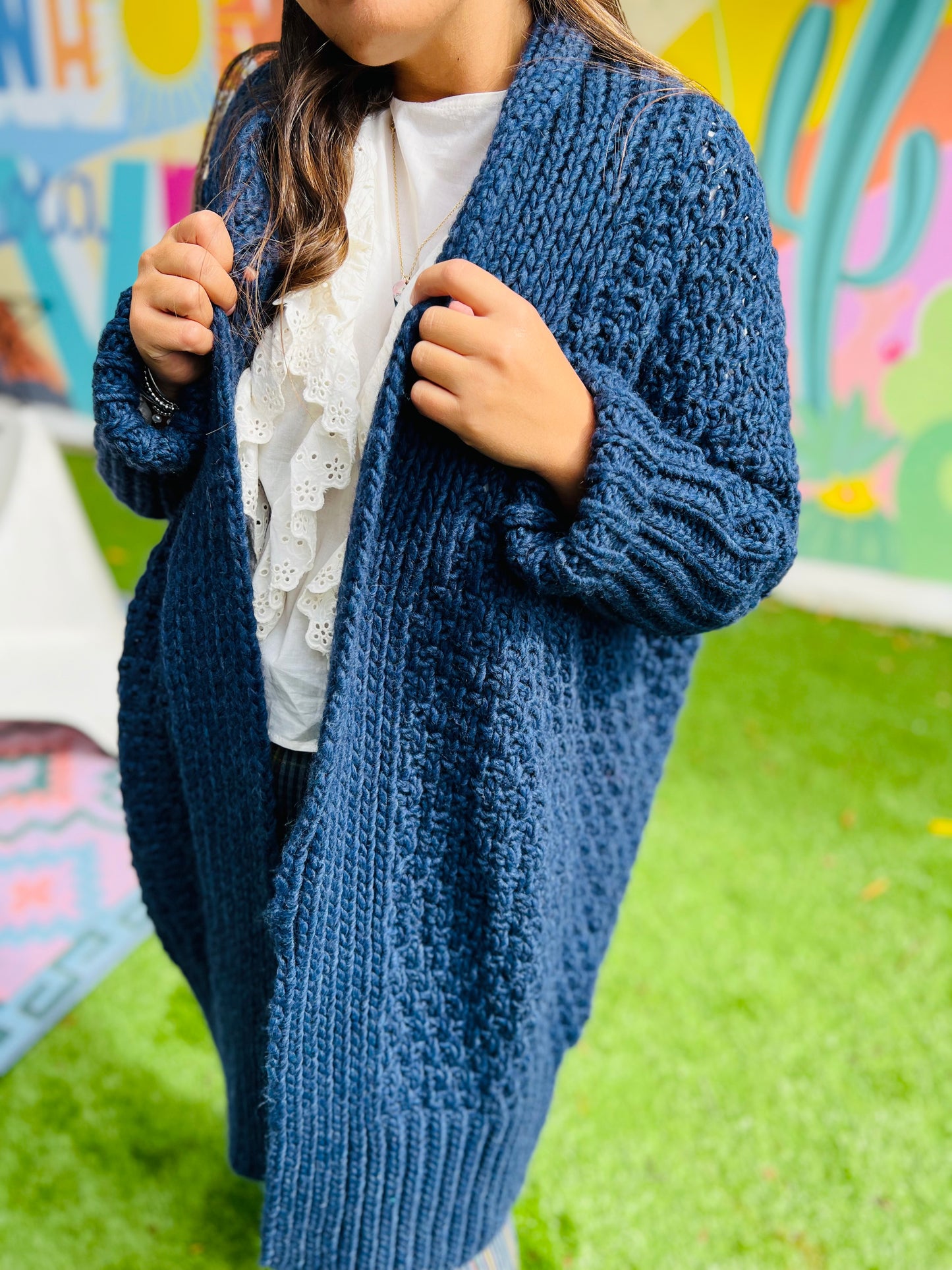 Long gilet Azzura by Banditas - Marine