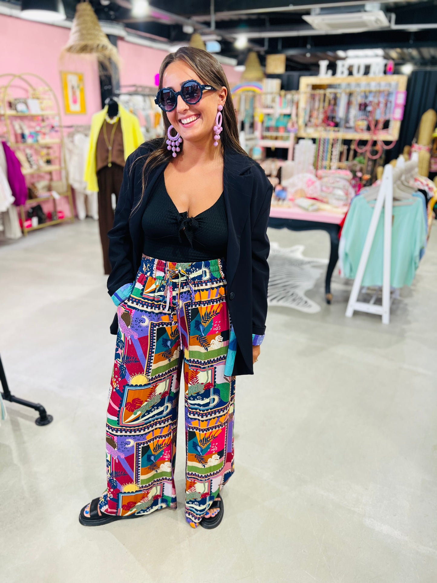 Pantalon fluide Rise multicolore