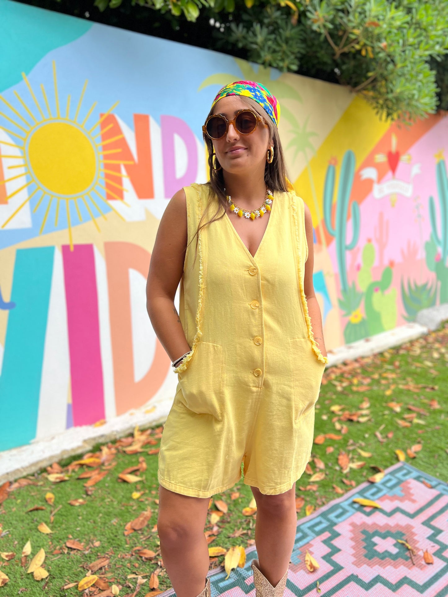Combi courte Menorca - Jaune