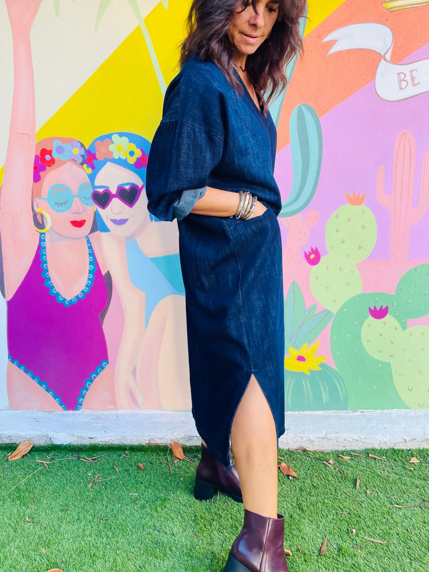 Robe DENVER - Denim bleu