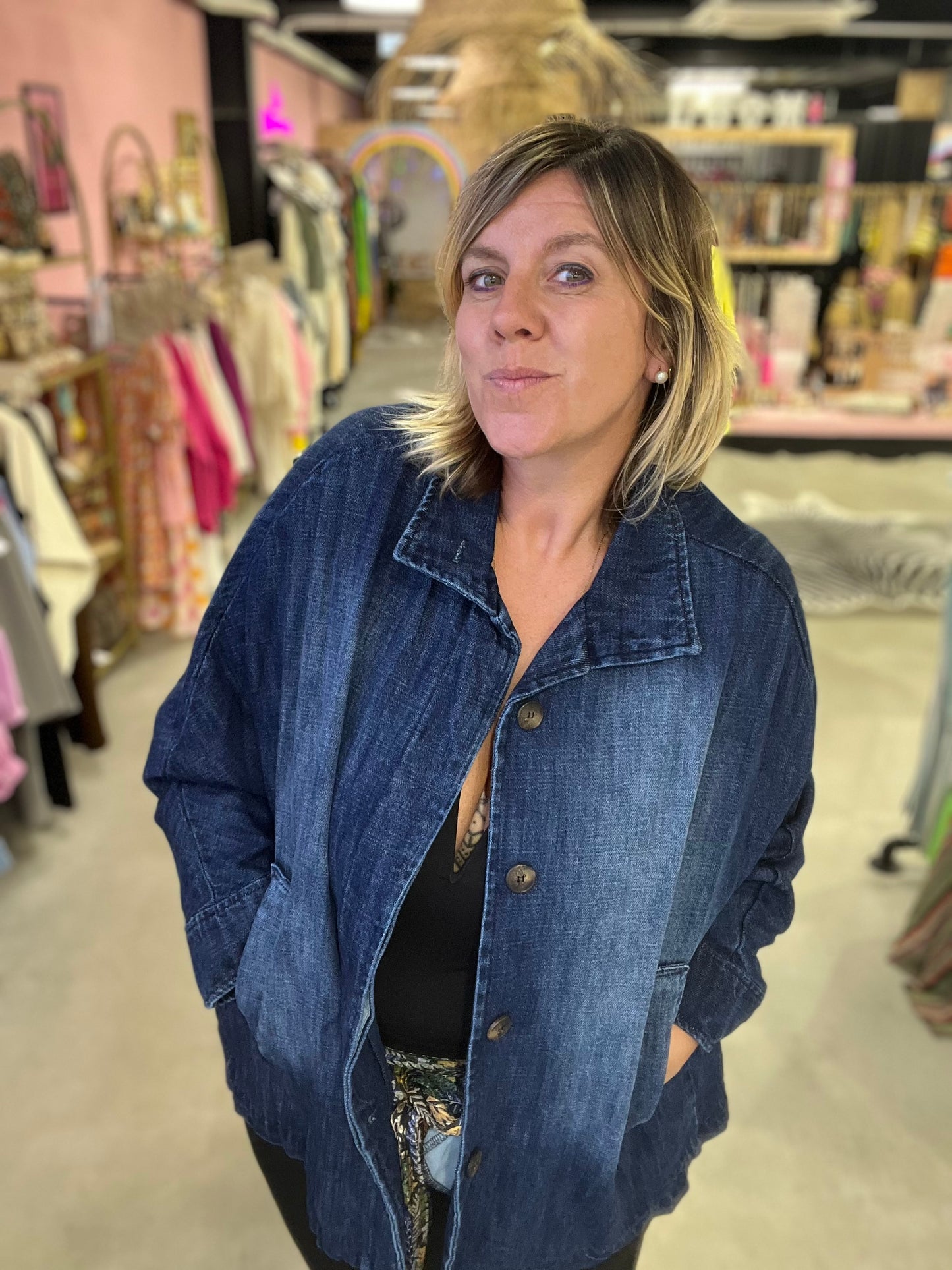 Veste en jean brut Belle by Banditas