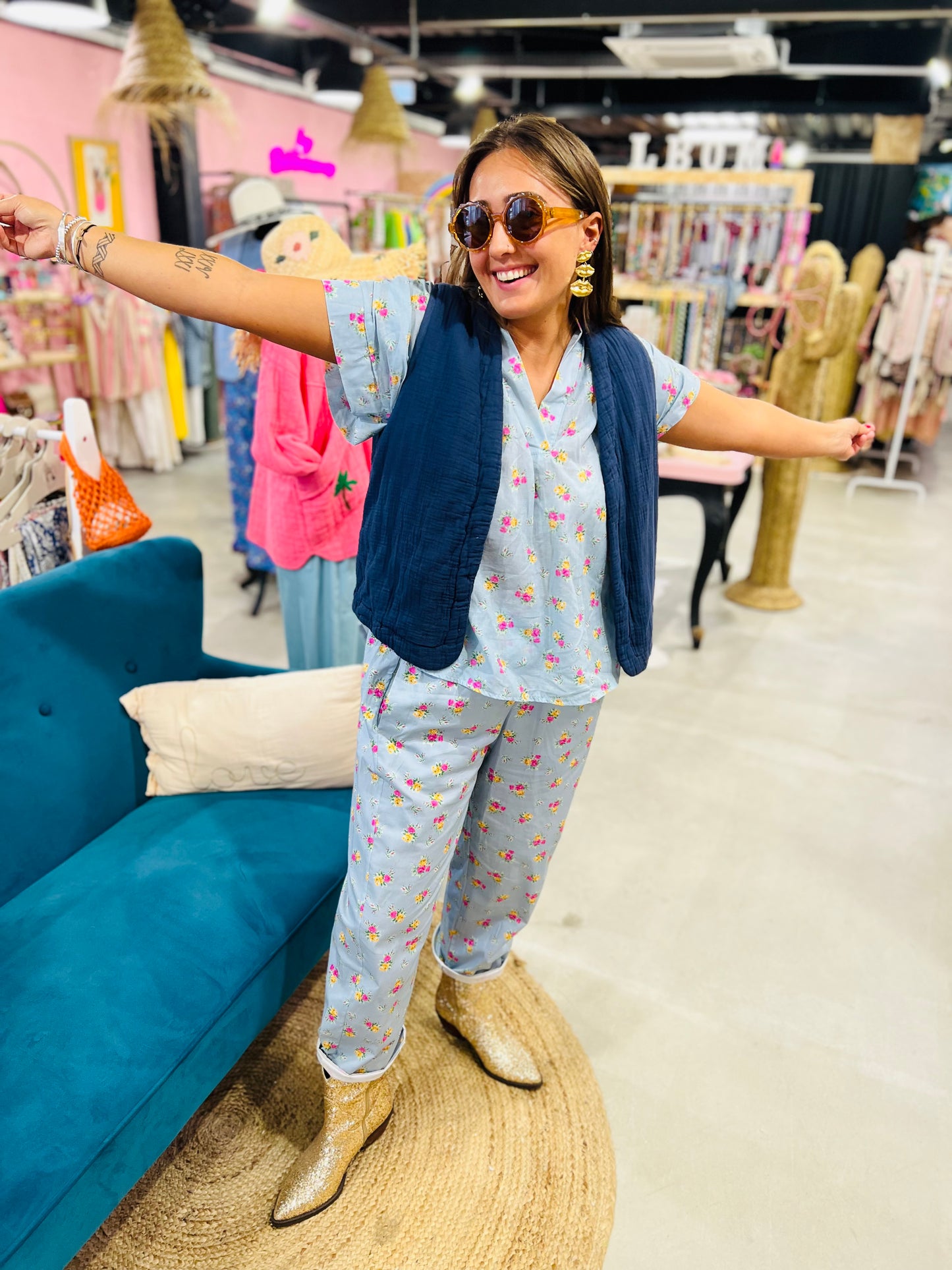 Pantalon Zalya by Johanna - Flowers