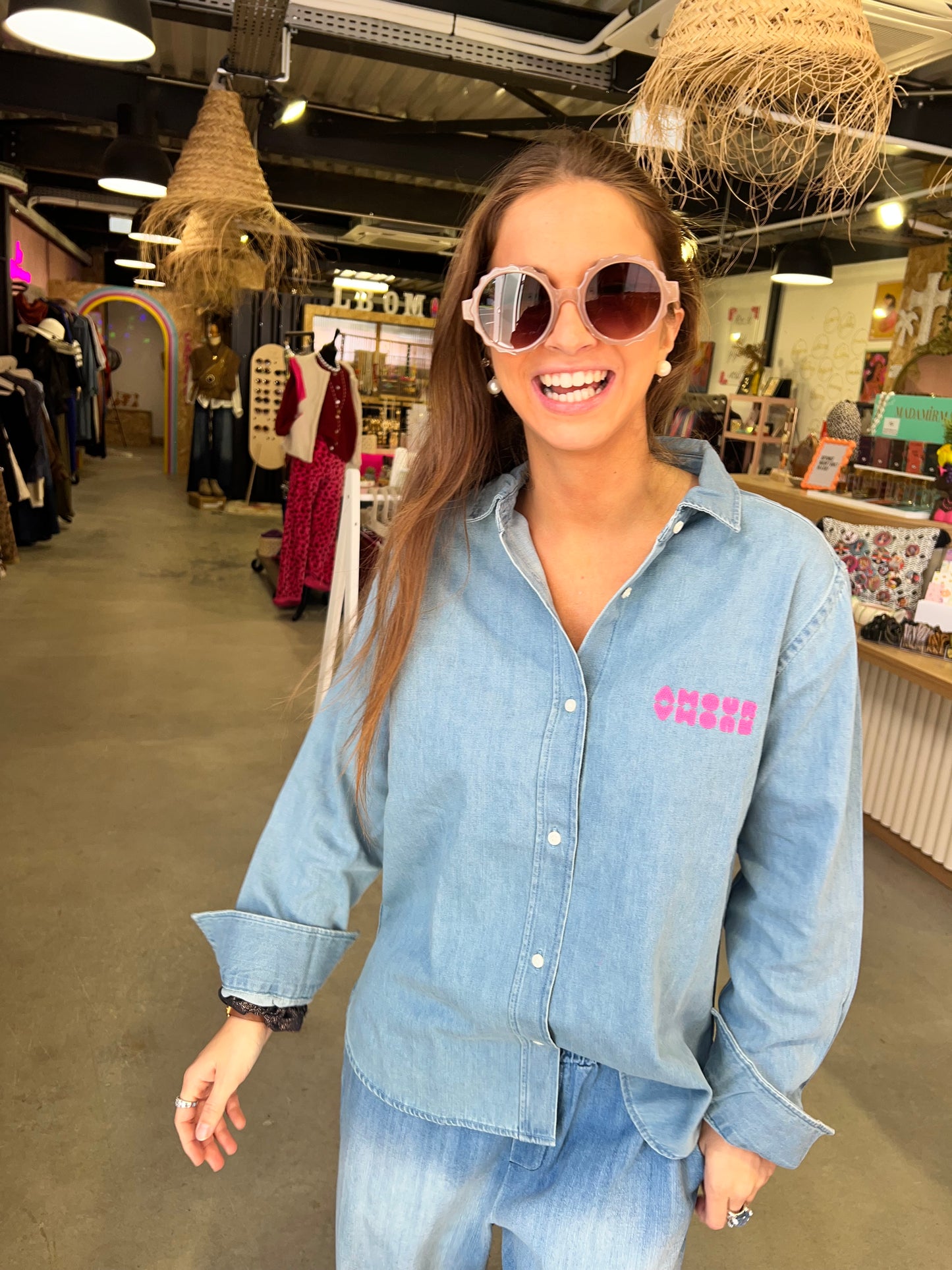 Chemise en jean clair Céline