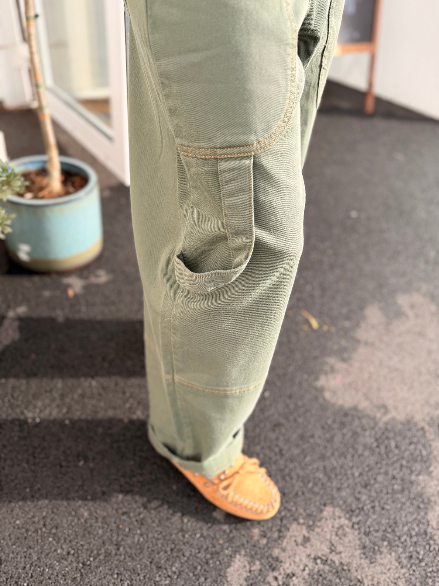 Pantalon Graciela Cargo - Kaki