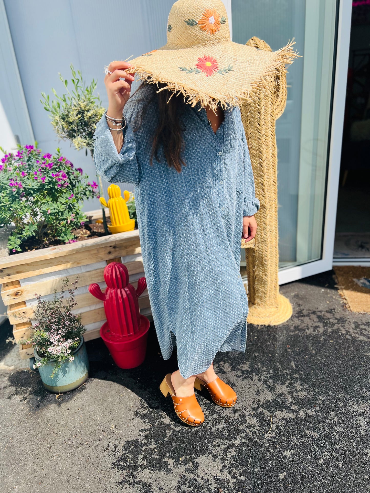 Robe longue en jean RAFFAELLO by Banditas