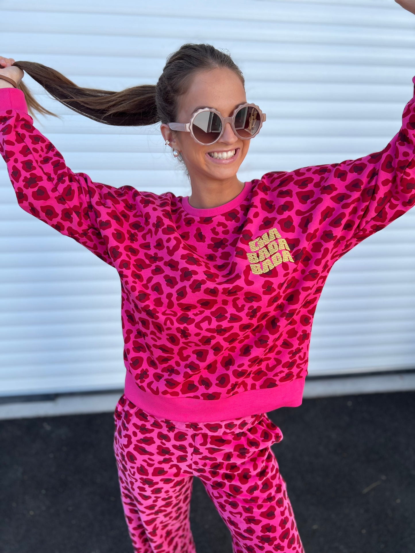 Sweat Sonia Léopard Fuschia