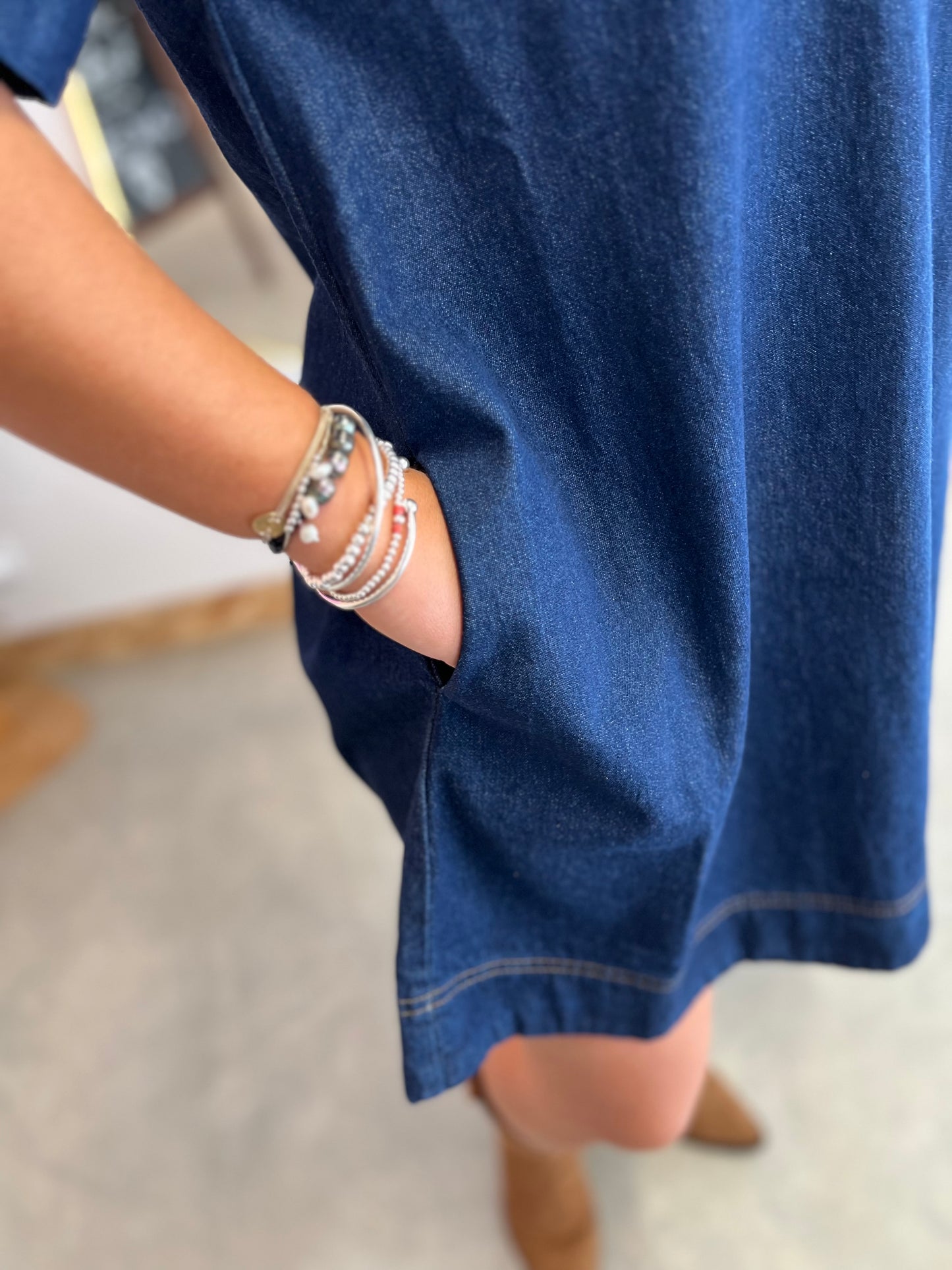 Robe courte en jean GARETH