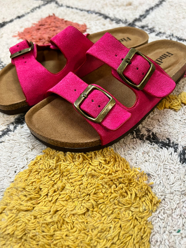 Sandales plates - Pink