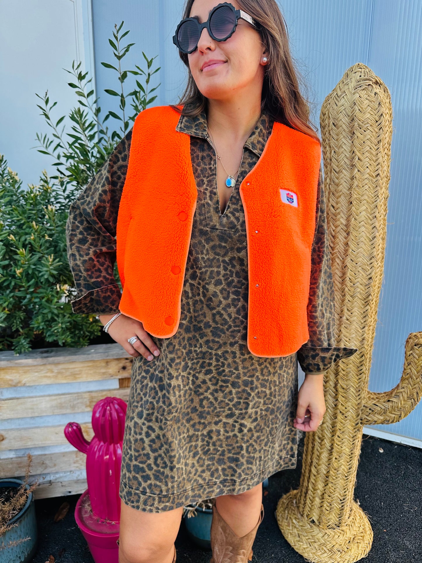 Robe Stali - toile léopard