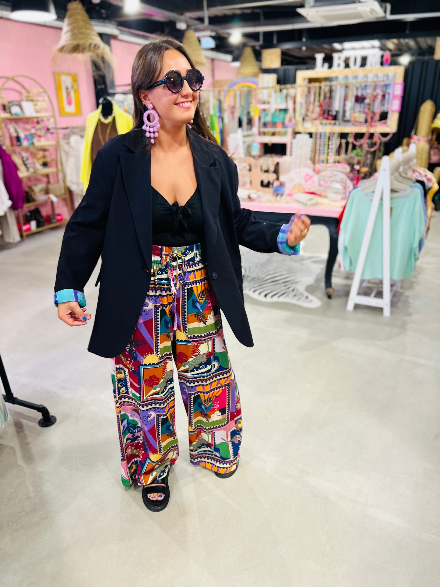 Pantalon fluide Rise multicolore