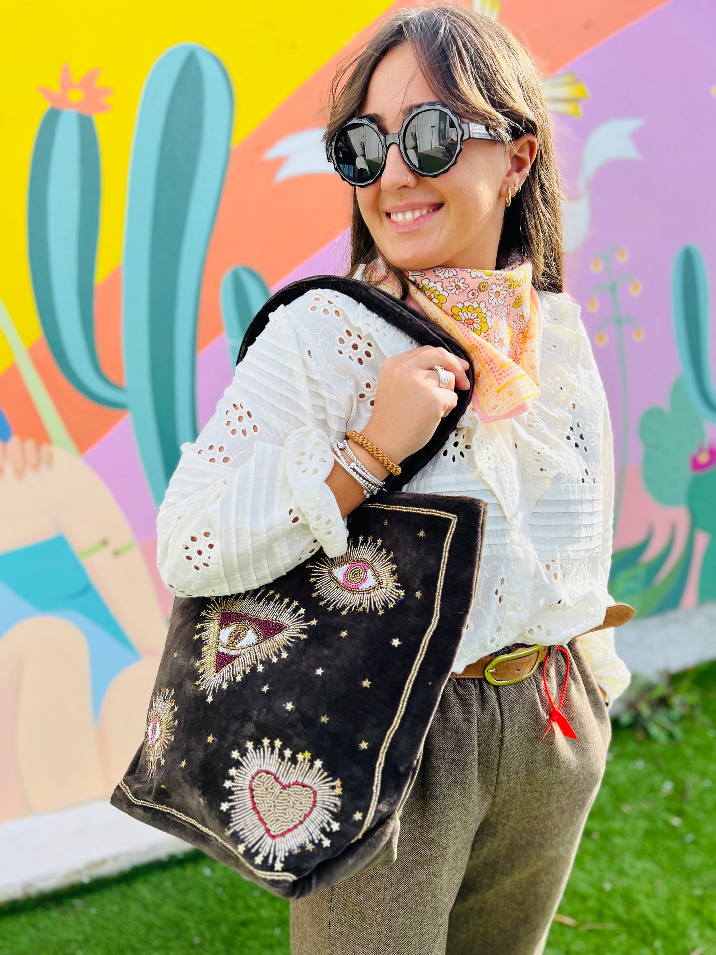 Sac velours Stelar Love