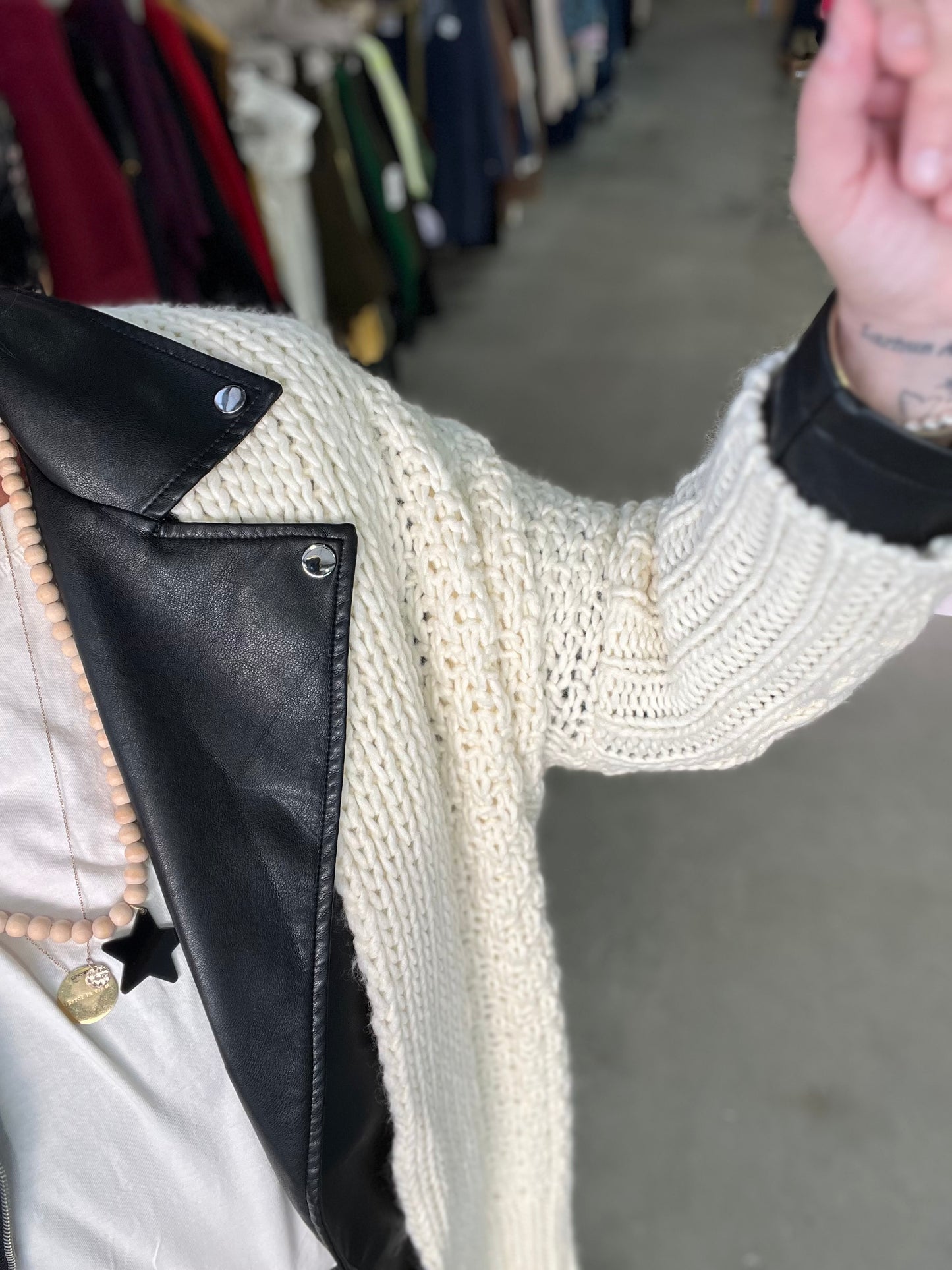 Long gilet Azzura by Banditas -Ecru