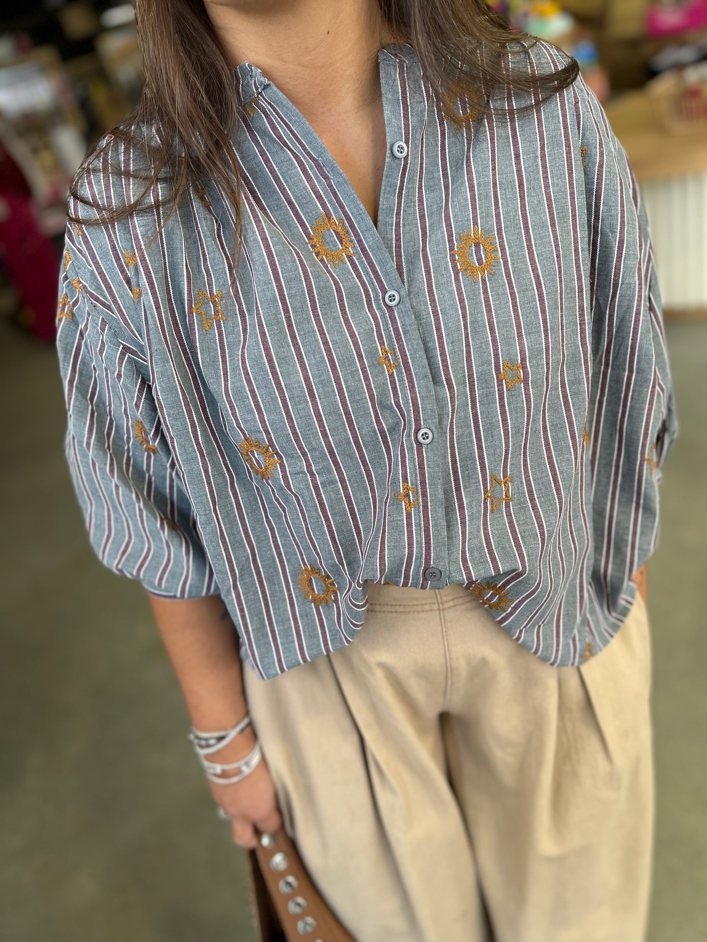 Blouse Arizona - Gris