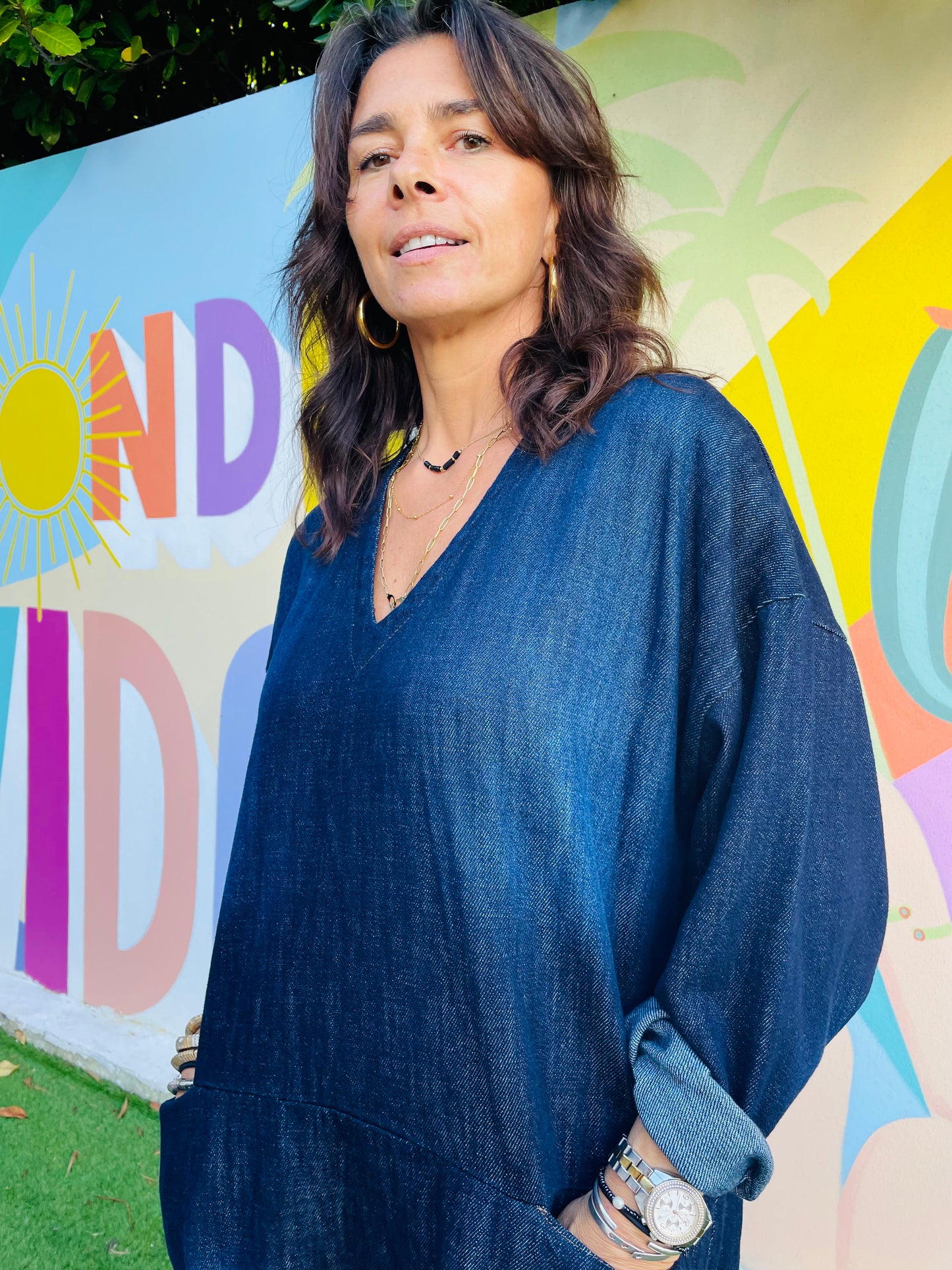 Robe DENVER - Denim bleu