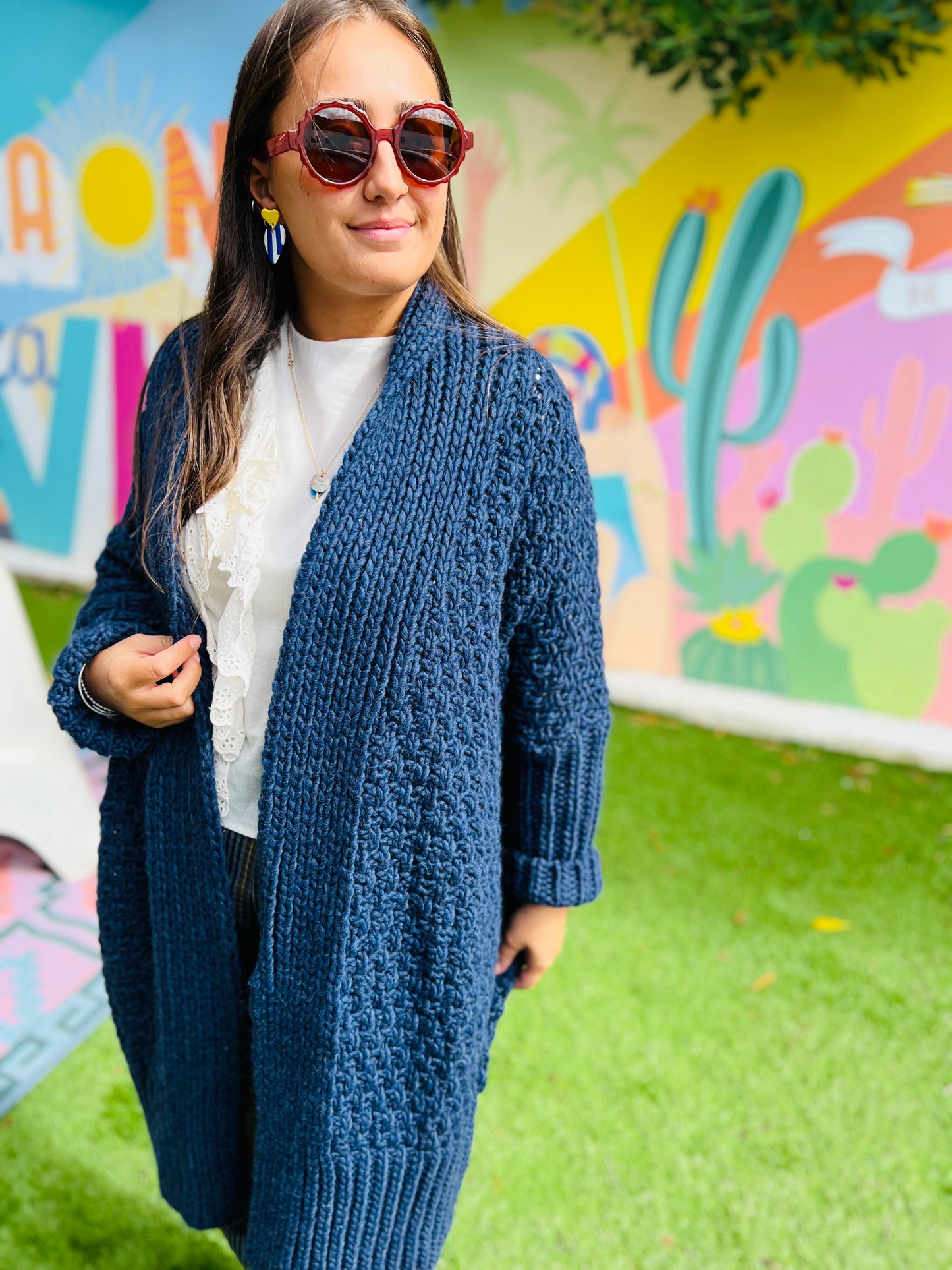 Long gilet Azzura by Banditas - Marine