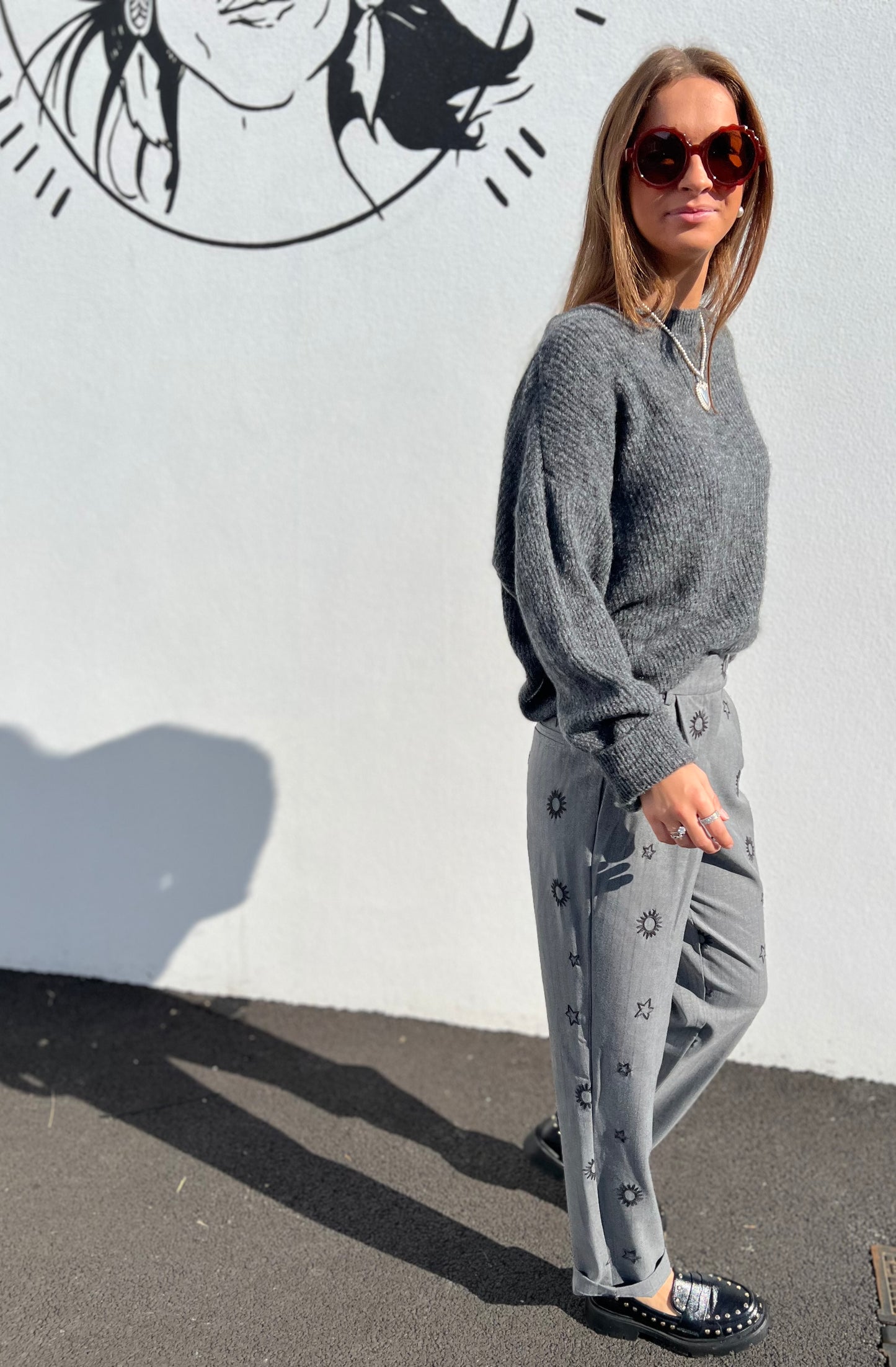 Pull Lula col bateau - Gris foncé