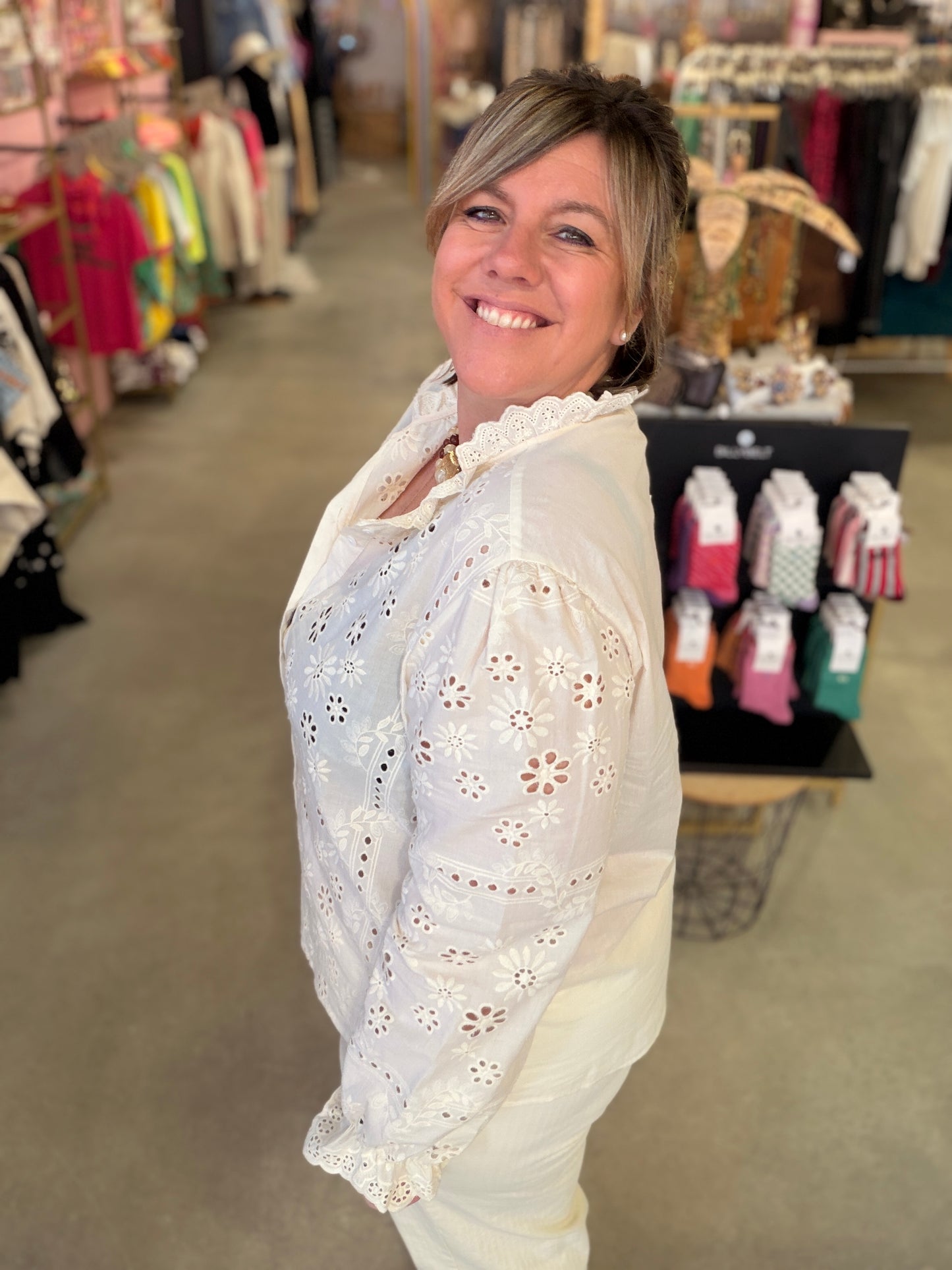 Chemise broderie anglaise Isabel