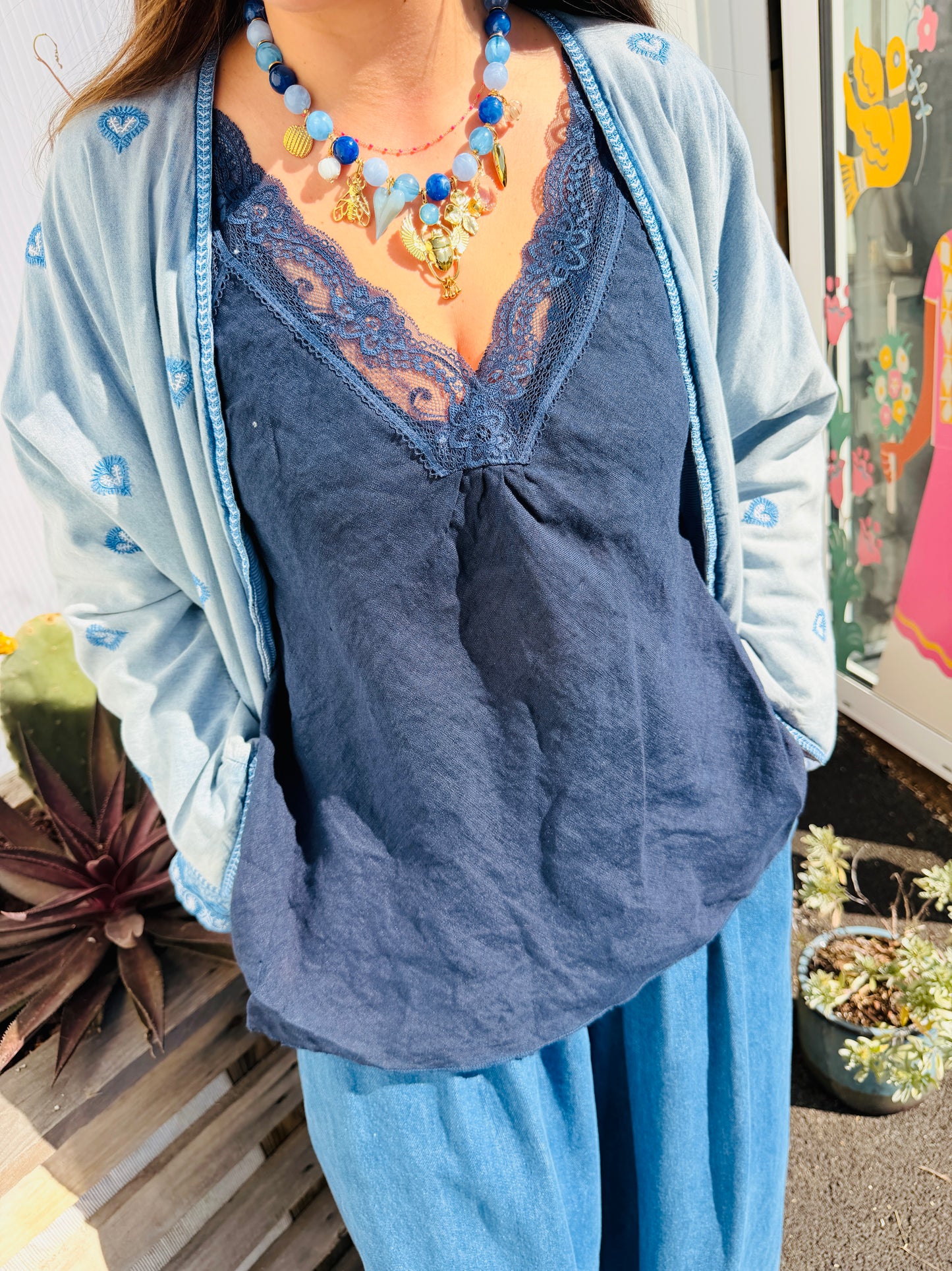 Caraco en lin Cordula