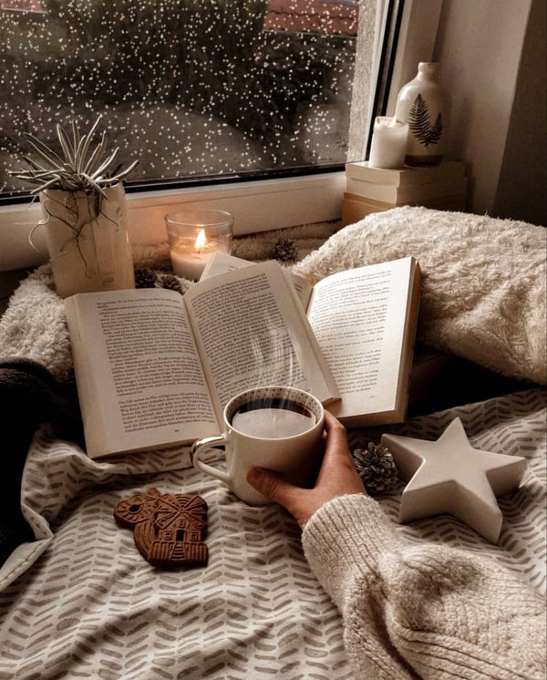 Chocolat chaud, canapé, cocooning... et bonne lecture évidemment!!!