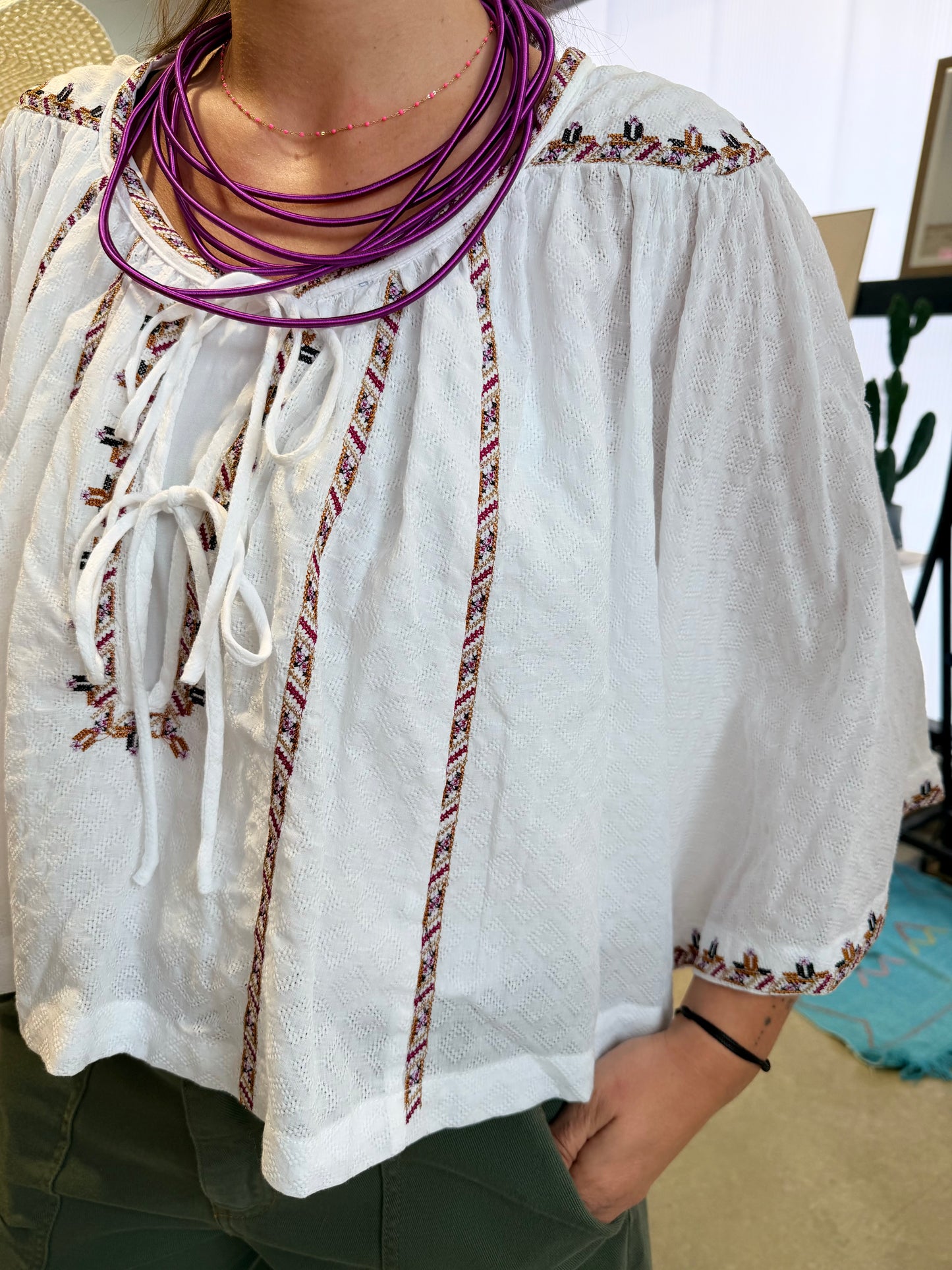 Blouse Angelica Brodée