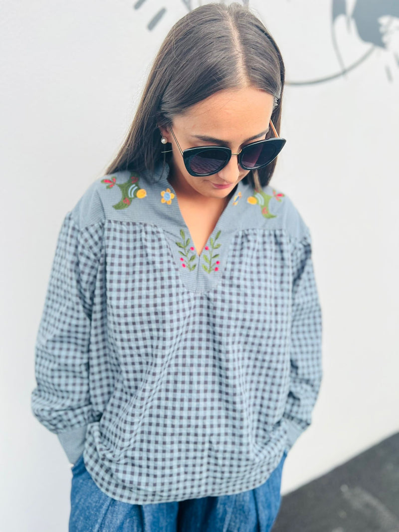 Blouse Manou - bleu