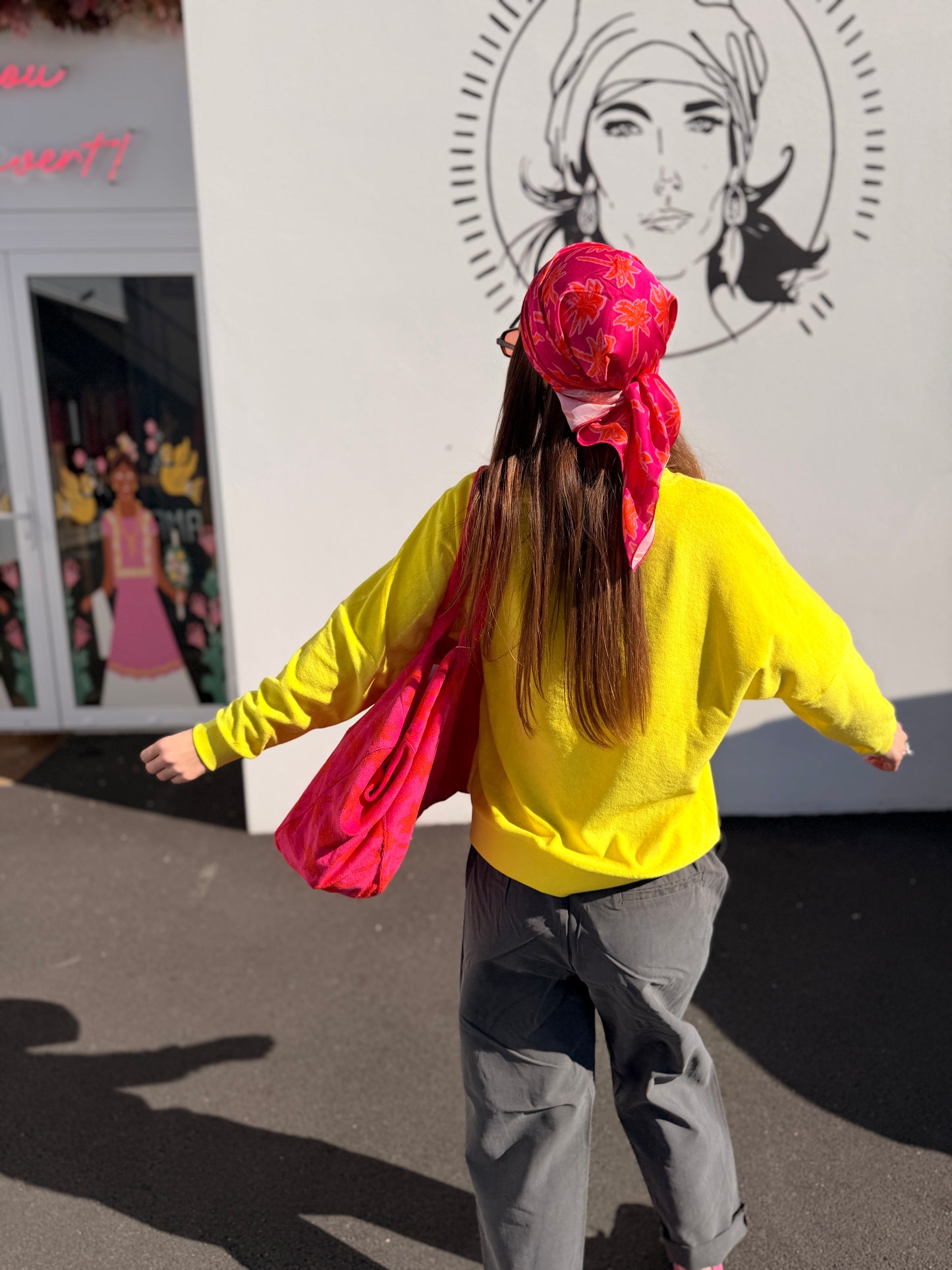 Sweat Graziana - jaune fluo