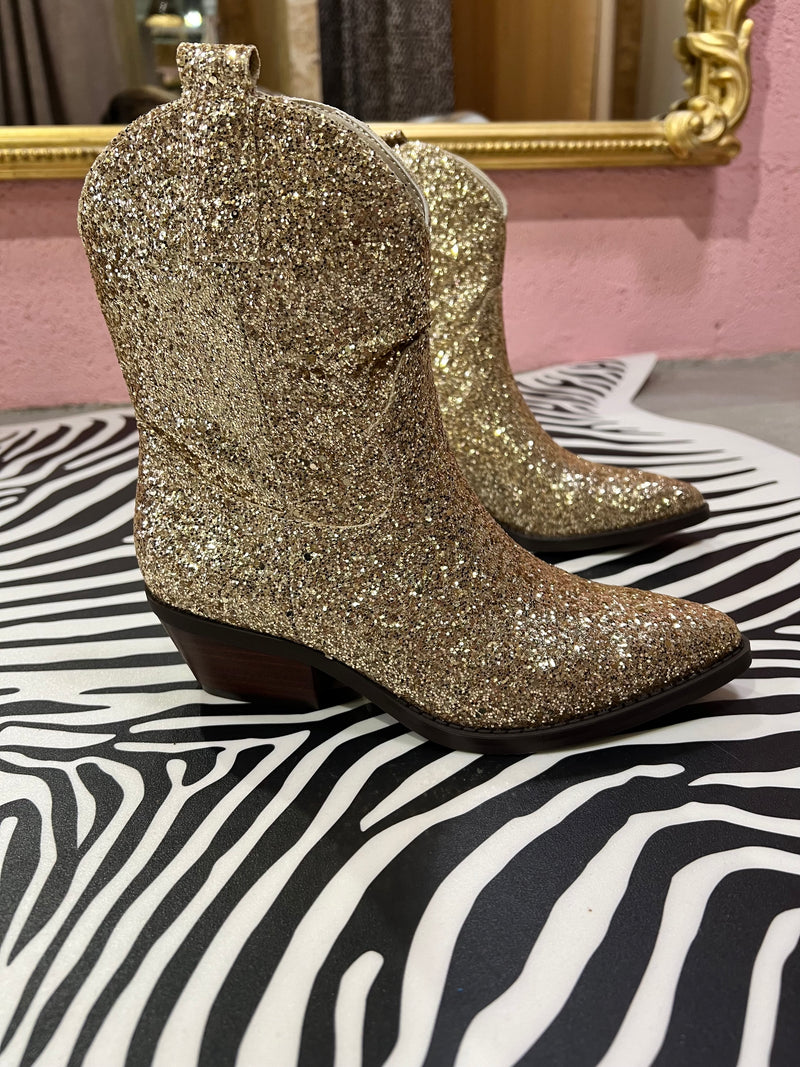 Glitter Boots - Or